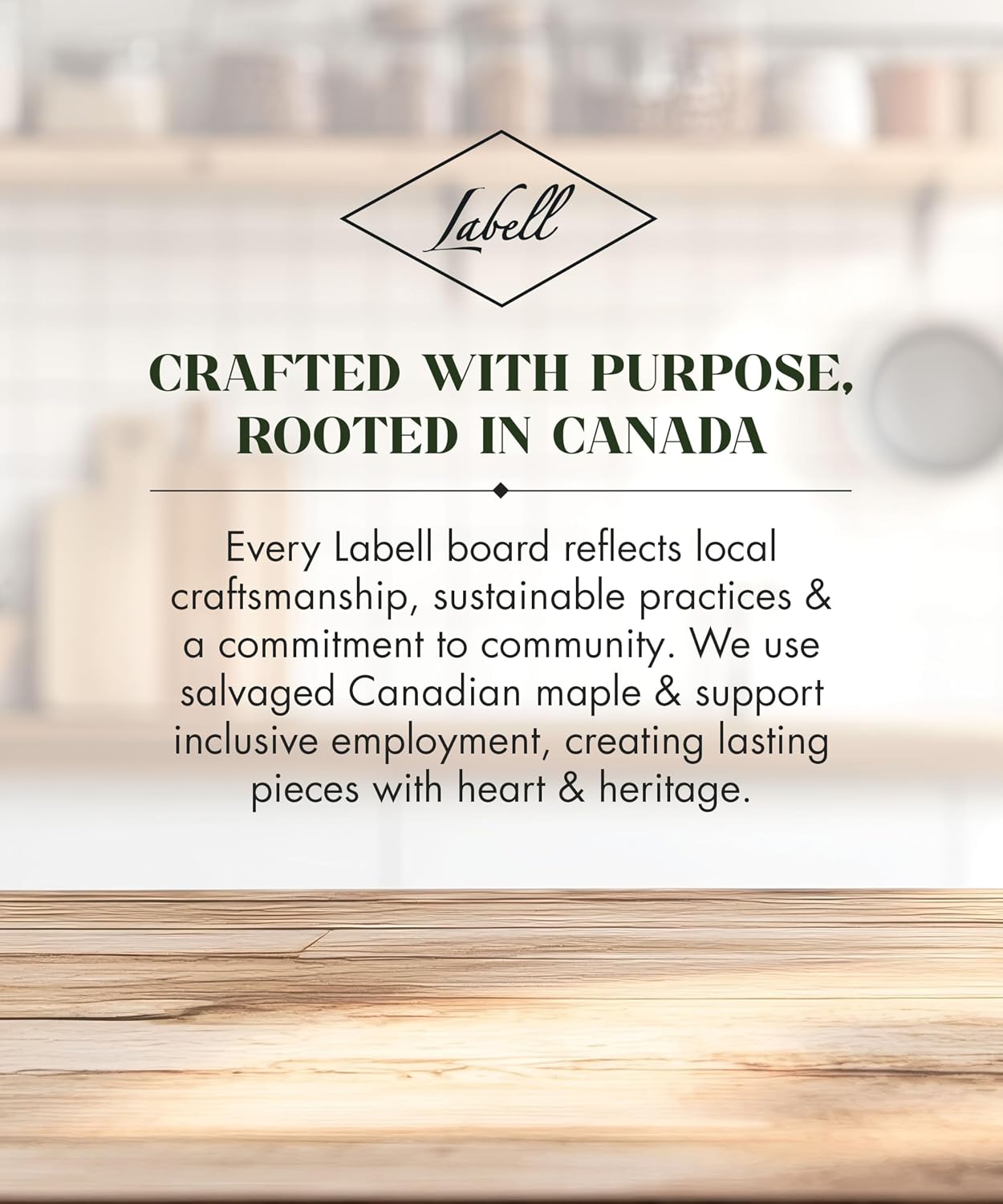 Labell Large Canadian Maple Edge Grain Cutting Board, 18 x 24 x 0.75 in | Chopping Board, Food Prep, Natural, Durable, Charcuterie, Serving, Styling