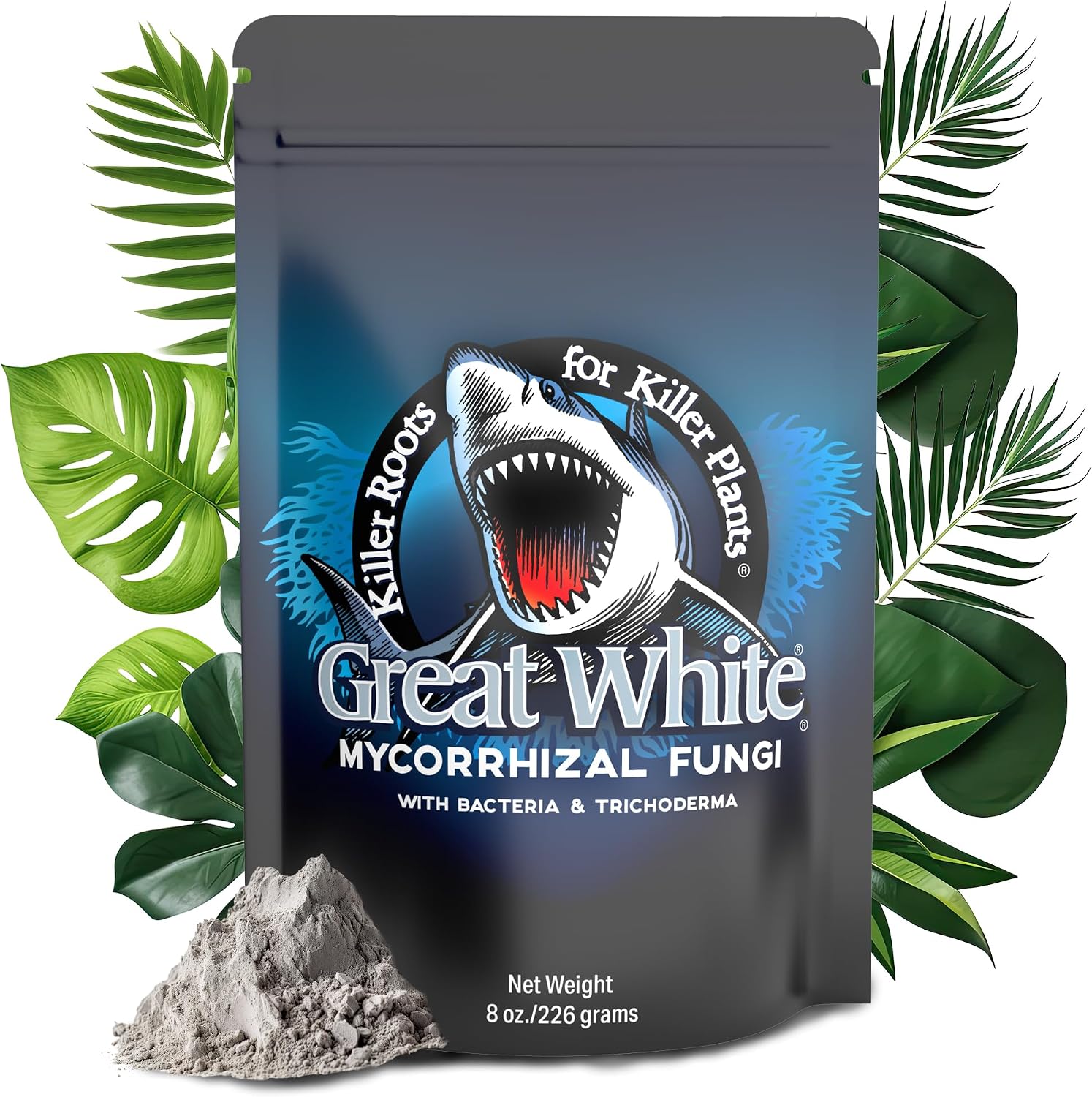 Great White Mycorrhizal Fungi 1 oz, Beneficial Bacteria for Plant Growth, Root Stimulator, Concentrated 3-in-1 Formula by Plant Success (1 oz)
