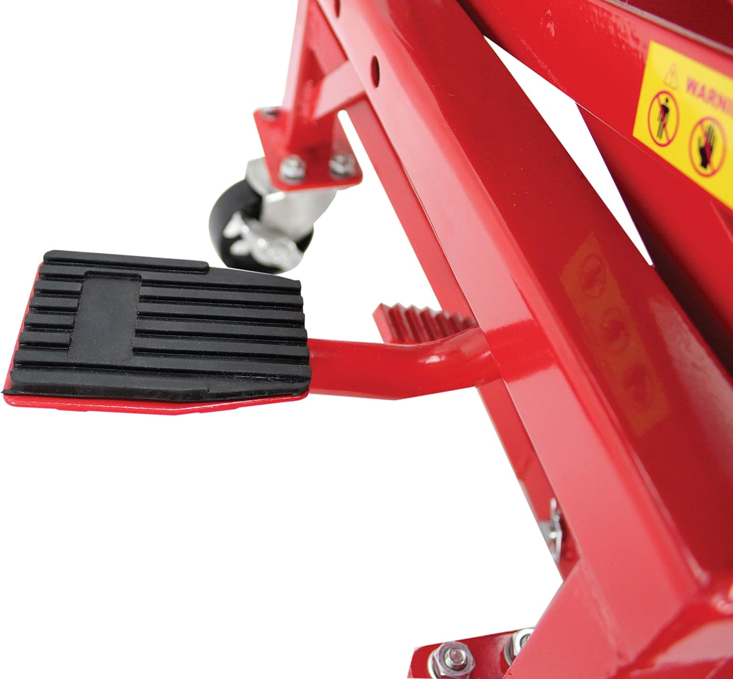 Extreme Max 5001.5083 Ultra-Stabile Hydraulic Motorcycle Lift Table with Foot Pad Lift Function - Raises Bikes from 13.25" to 34"