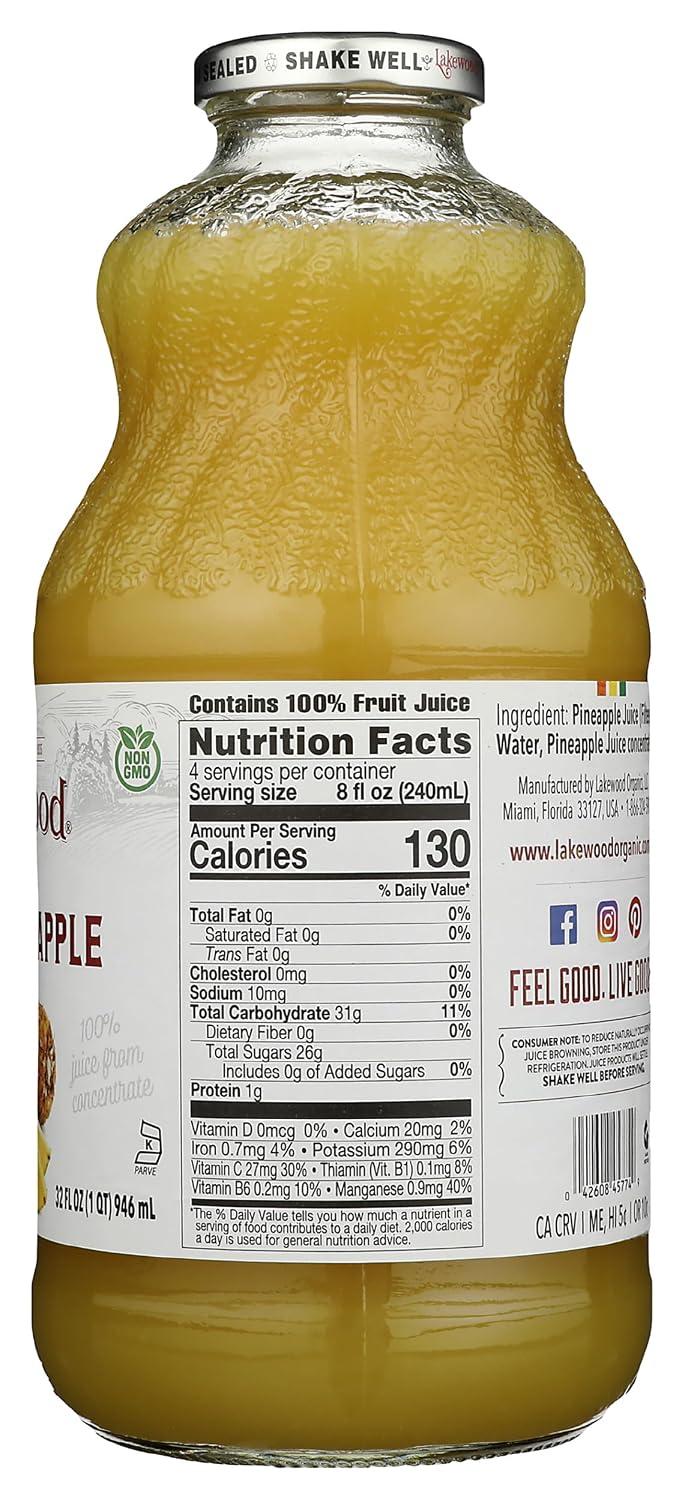 Lakewood, Juice Black Cherry Pure, 32 Fl Oz