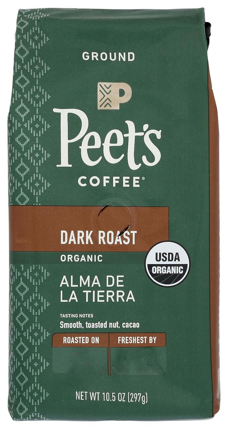 Peet's Coffee, Dark Roast Ground Coffee, 100% Arabica Coffee - Major Dickason's Blend 18 Ounce Bag