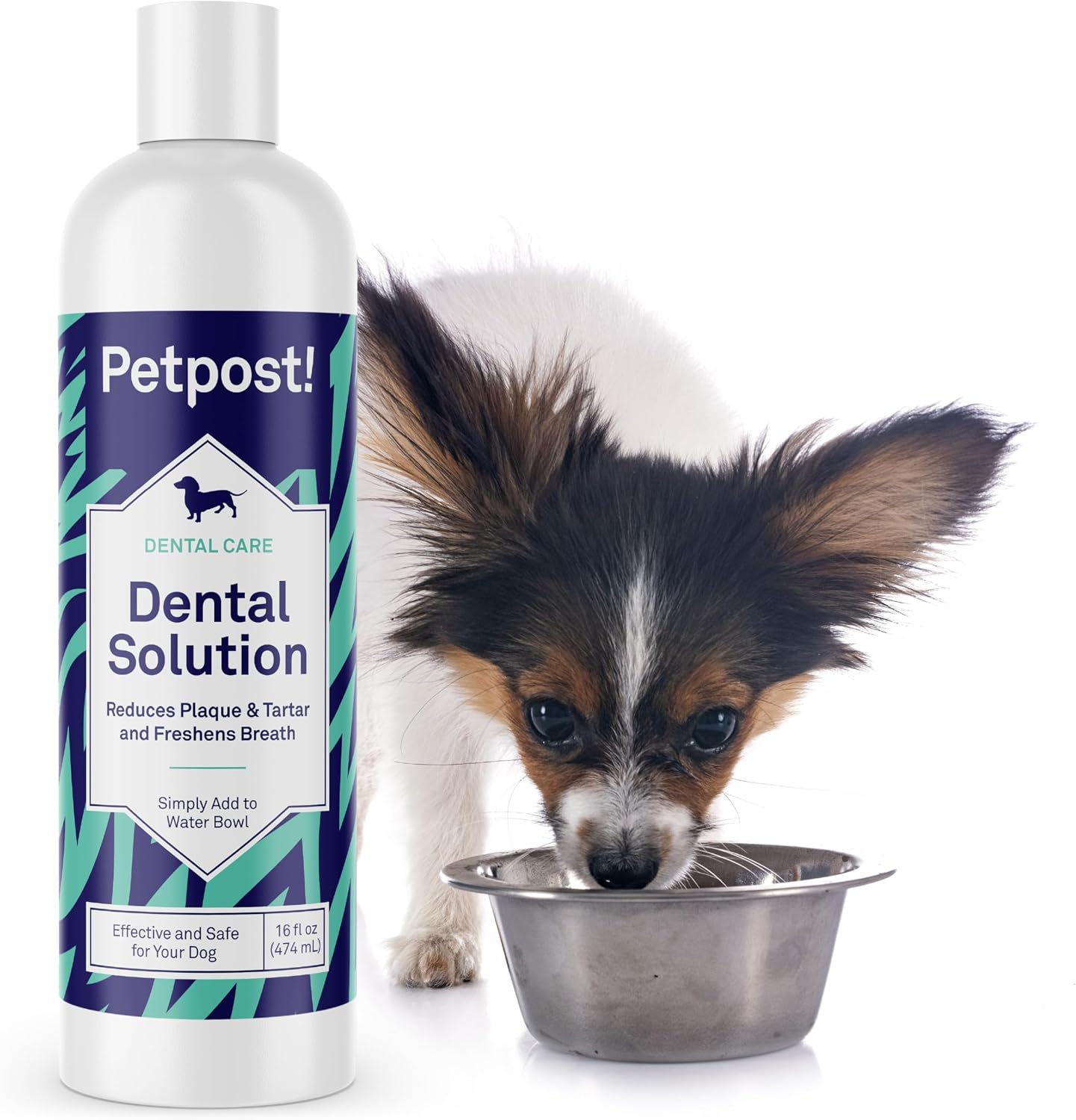 Petpost Dental Wipes for Dogs | 100 Count Presoaked Pads in Natural Tooth Cleaning Solution | Bad Breath and Tooth Buildup Remover