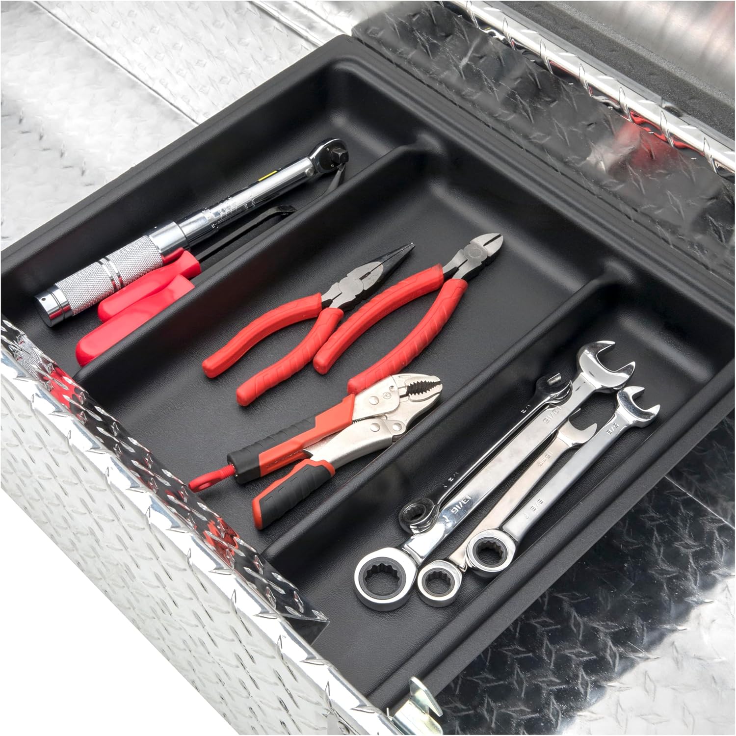 UWS EC10581 72-Inch Heavy-Wall Aluminum Truck Tool Box with Low Profile, RigidCore Lid