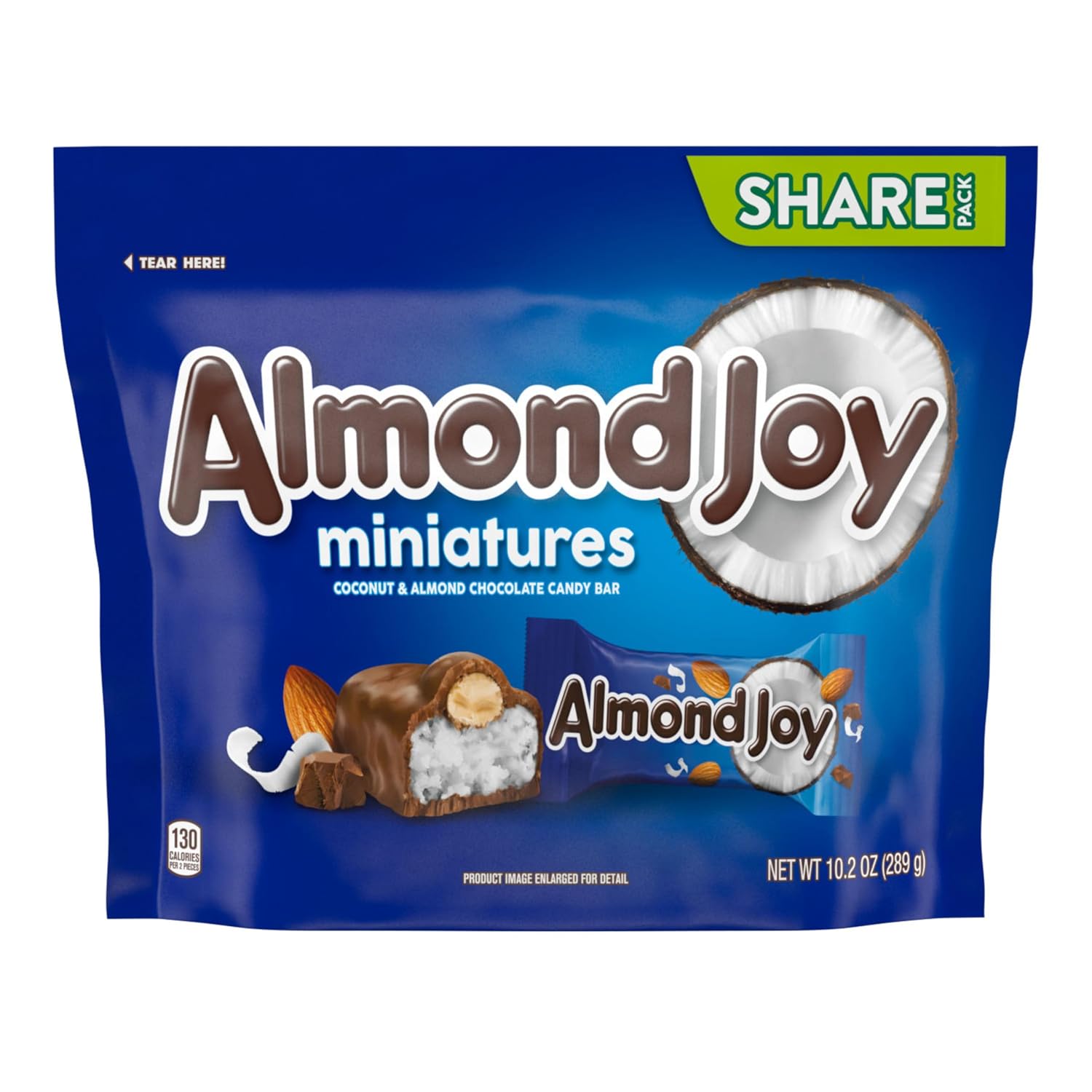 ALMOND JOY Coconut and Almond Chocolate Candy Bars, 1.61 oz (36 Count)