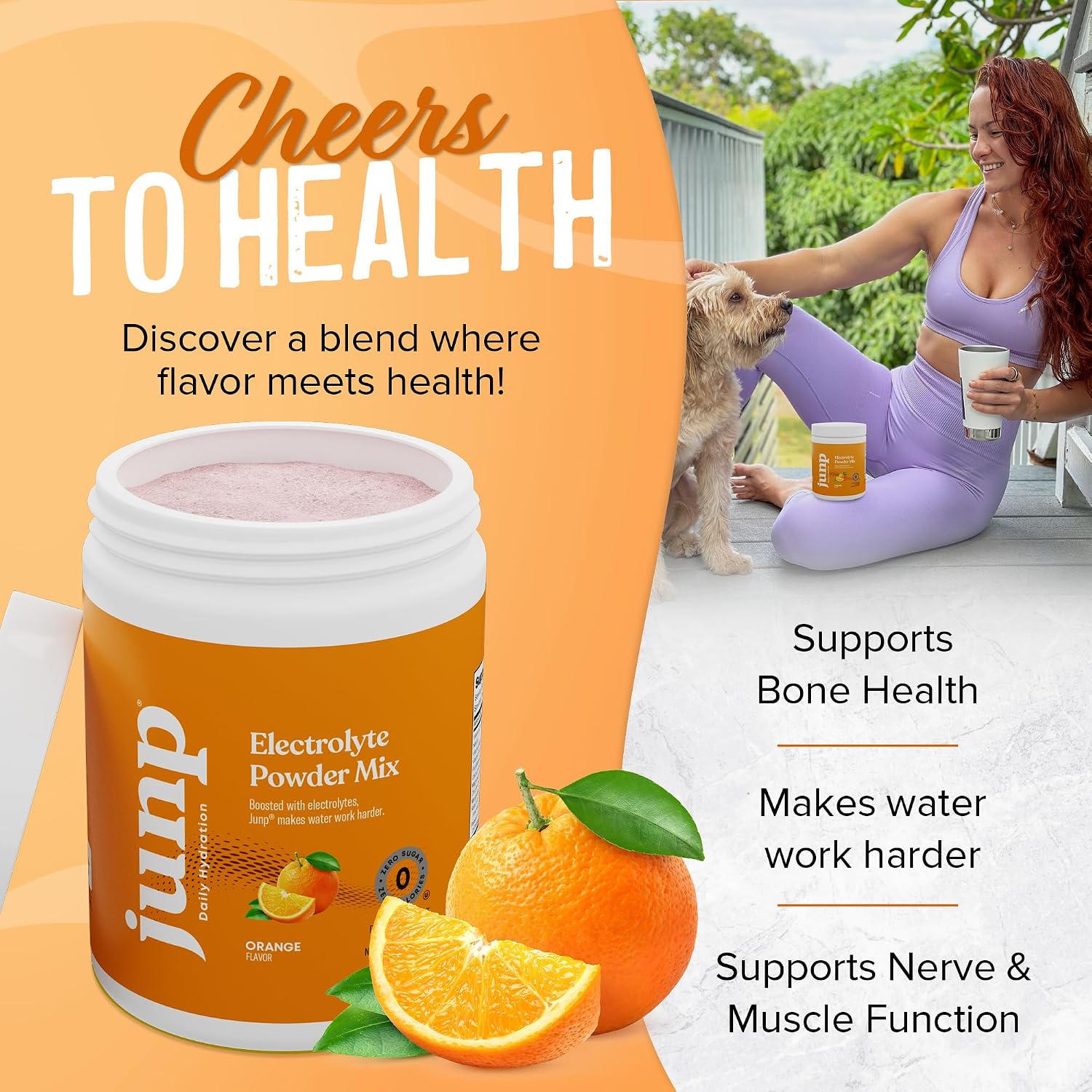 JUNP Electrolytes Powder No Sugar No Carbs – Lemonade Keto Electrolyte Drink Mix - Potassium & Salt Hydration Powder Electrolytes - Zero Calorie