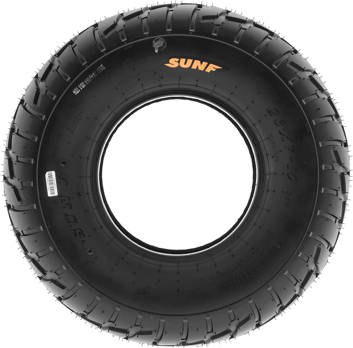 SunF A021 TT Road Go ATV UTV Flat Track & Asphalt Tires 19x6-10 Front & 225/45-10 Rear, 6 PR, Set of 4