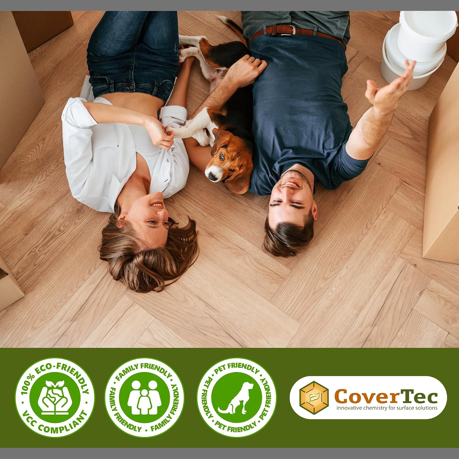 CoverTec GlazeGuard High-Gloss Tile & Grout Sealer – Wet Look Waterproof Finish for Ceramic, Porcelain & Stone – Protects Showers & Floors – Long-Lasting Barrier (1 Qrt Kit)
