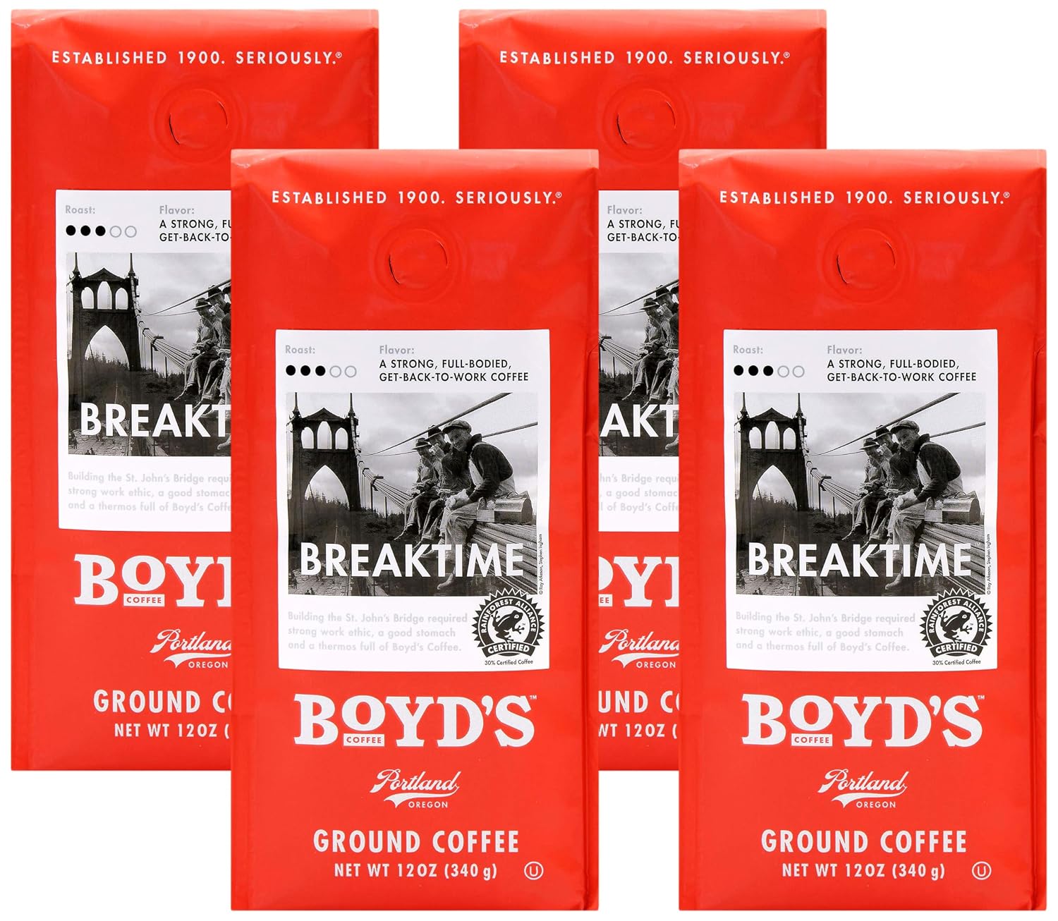 Boyd's Coffee French No. 6 Coffee –Ground Dark Roast– Blended from 100% Arabica – Rich & Full-Flavored – 12 oz.