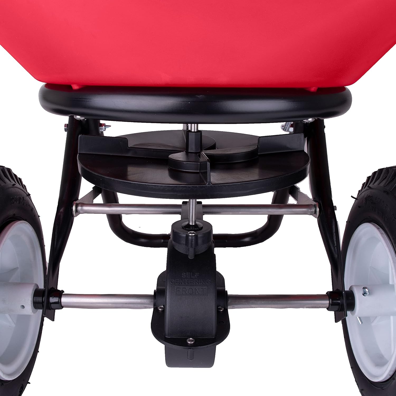 EarthWay 2170 Commercial 100 LB Broadcast Fertilizer Spreader. Red