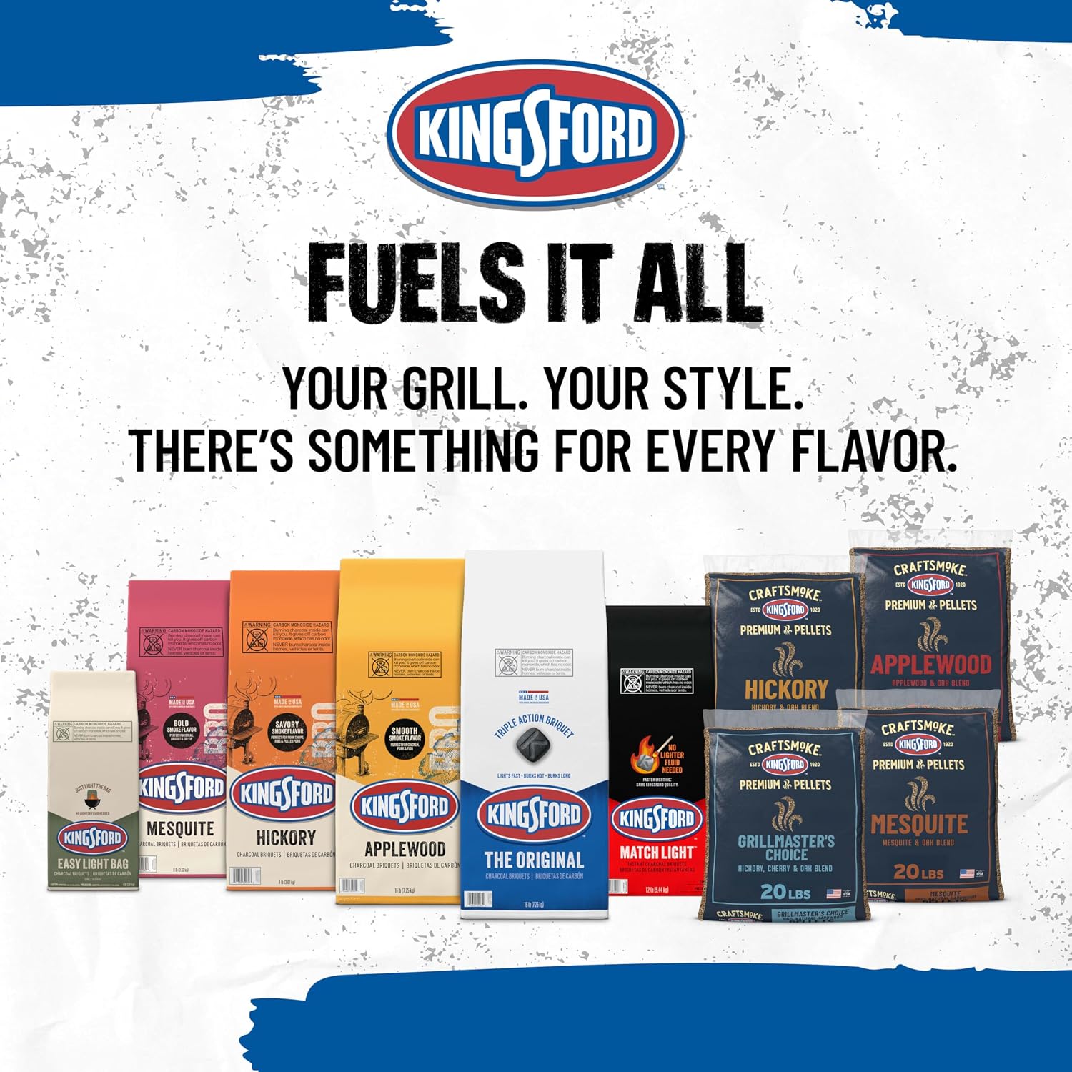 Kingsford Original Charcoal Briquettes, BBQ Charcoal for Grilling, 16 Pounds (Package May Vary)