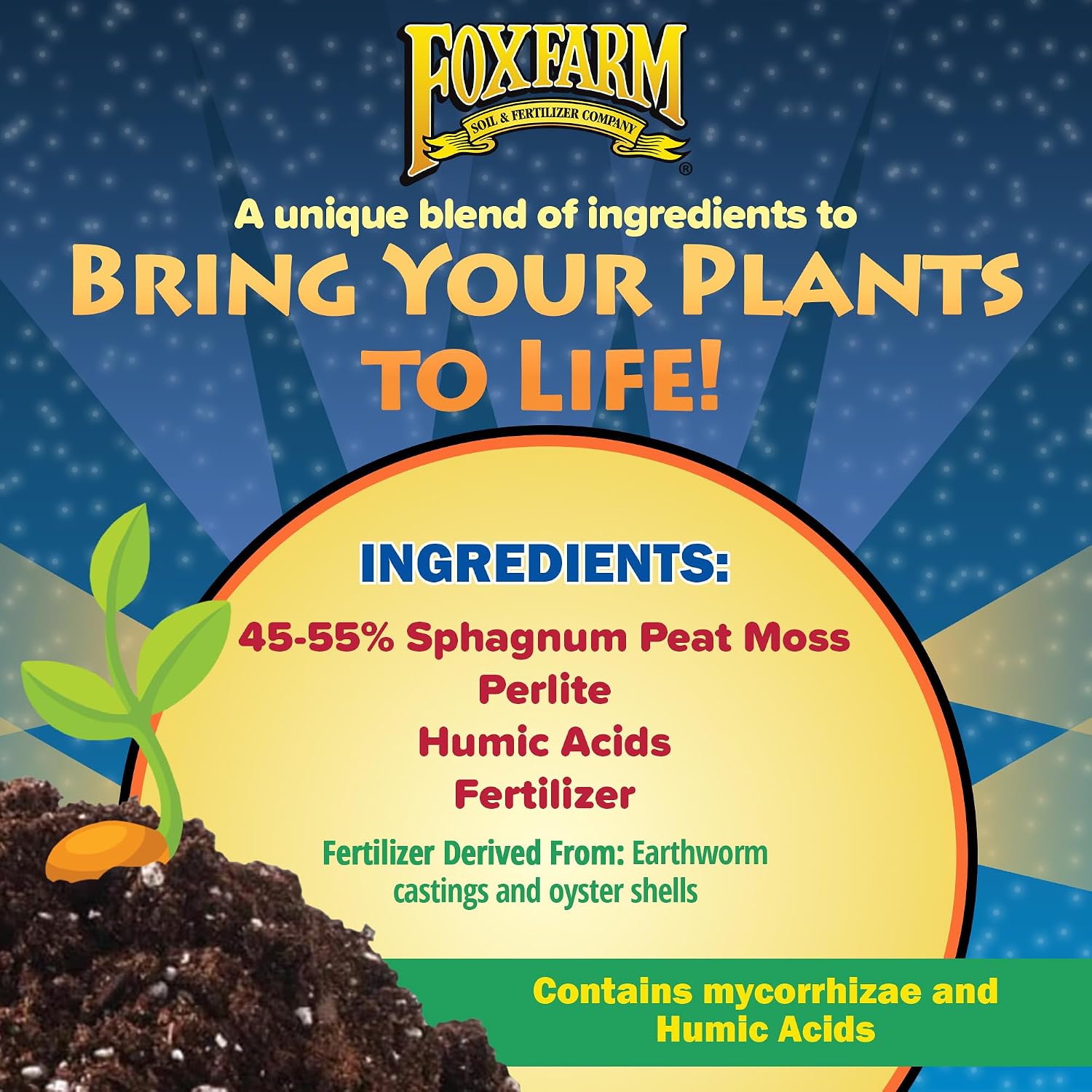 FoxFarm Light Warrior Seed Starter Growing Medium, 1cu ft - Beneficial for Seed Germination and Root Development, Indoor/Outdoor Cultivation - Ideal Nutrition for Plant Seedlings