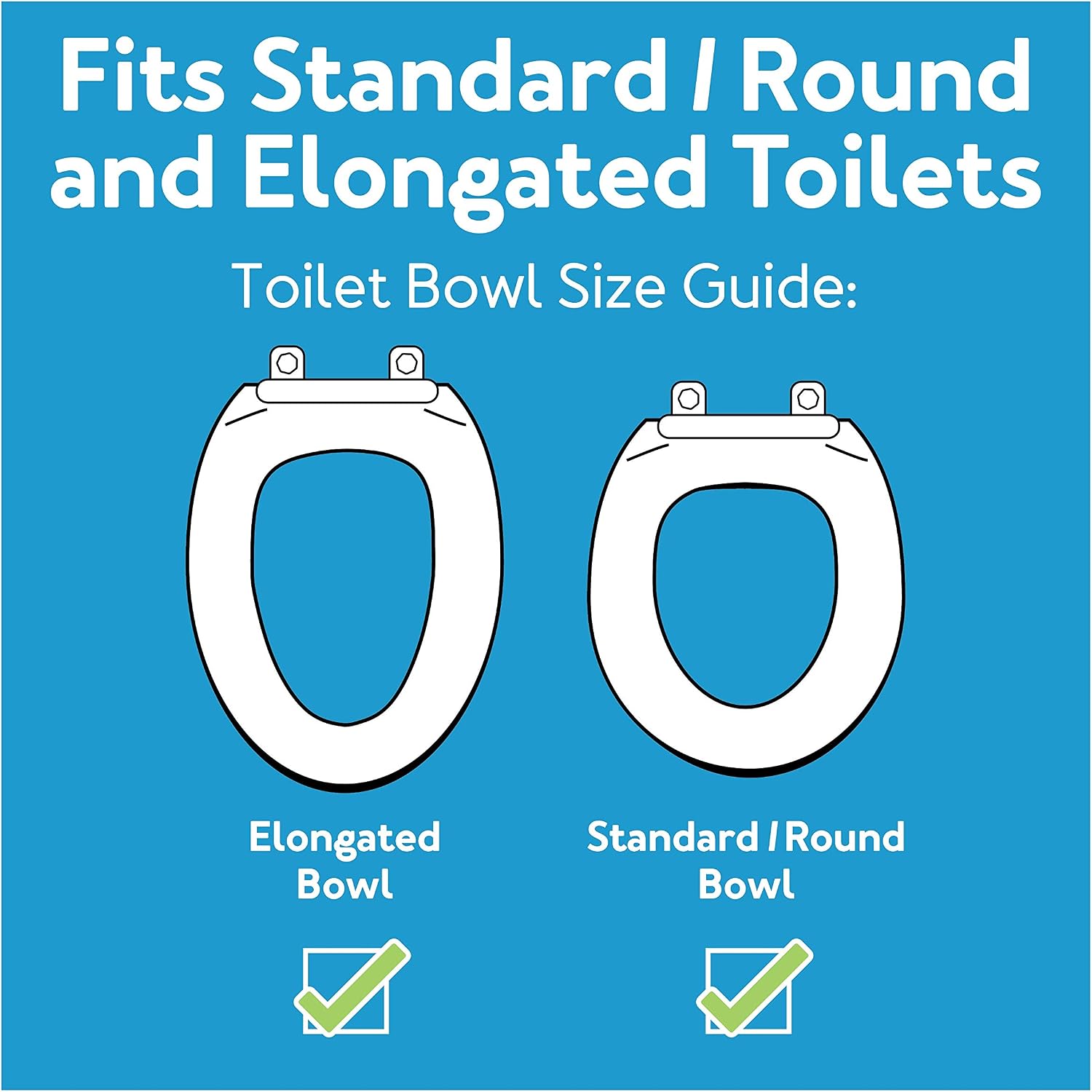 Carex E-Z Lock Raised Toilet Seat, Elongated Toilet Seat Riser, Adds 5 Inches of Height, 300 lbs Capacity