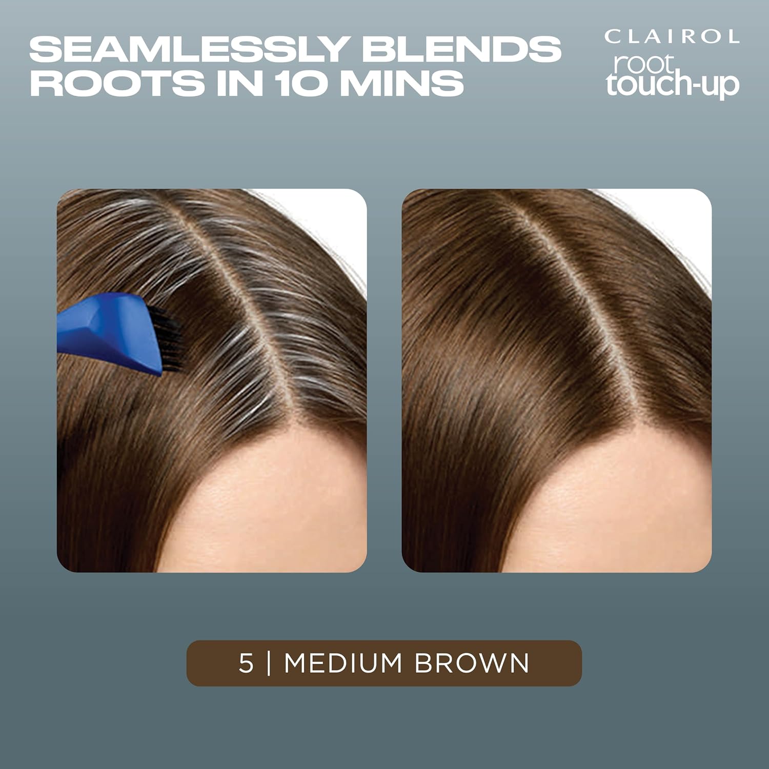 Clairol Root Touch Up Permanent Hair Dye, 6 Light Brown, Pack of 2
