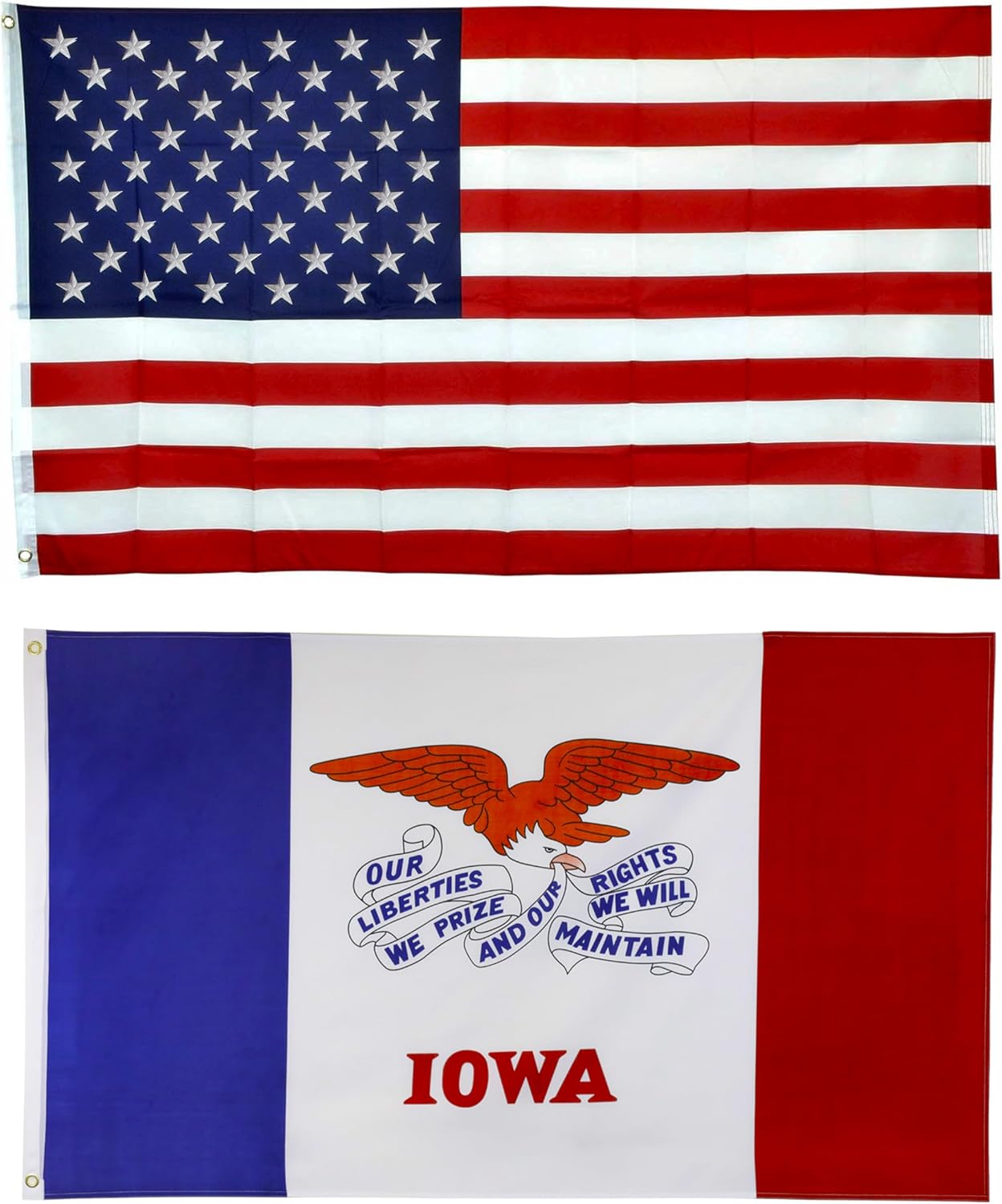 Shop72 American Flag 5x8 Ft, Allegiance to USA, American Flags for Outside, Our Allegiance To Freedom, This Garden Banner Made Heavy Duty to work outside as well, Bandera De Estados Unidos