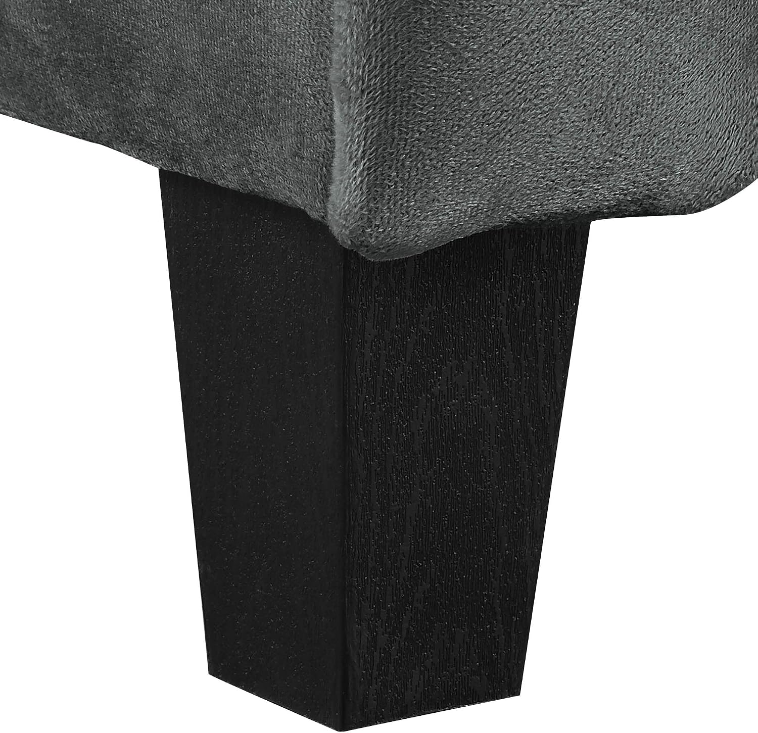 Studio Living Harrington 57.9" Loveseat, Transitional Modern, Pocket Coil Comfort, Easy Assembly, Microfiber Fabric, Dark Grey