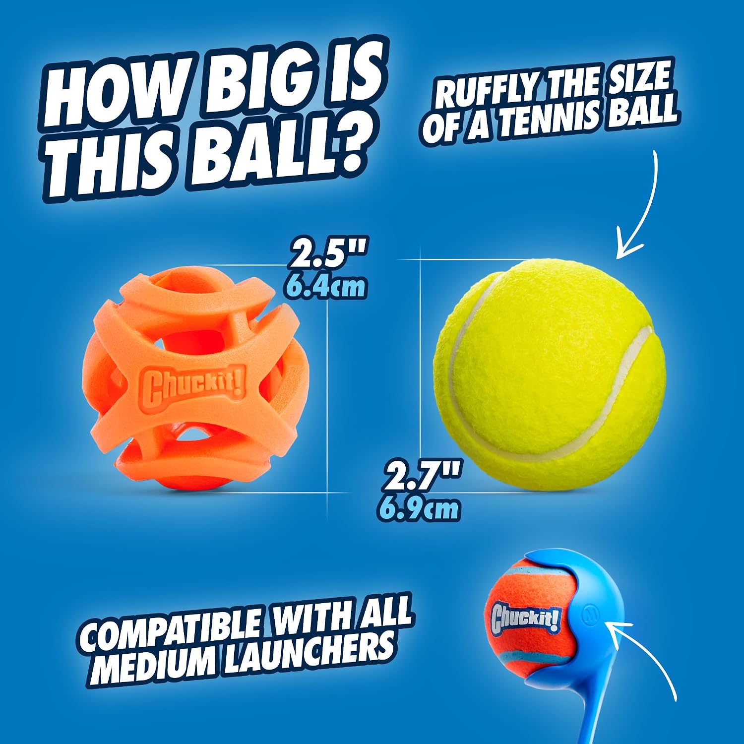 Chuckit! Air Fetch Ball Dog Toy, Small (2 Inch Diameter), for dogs 0-20 lbs, Pack of 2