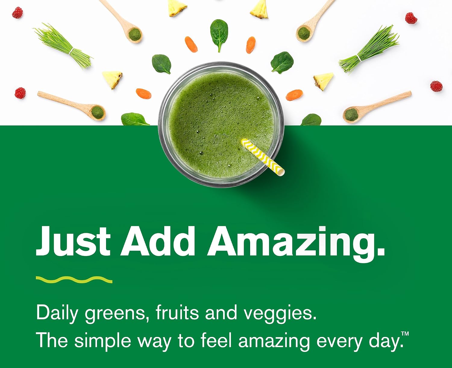 Amazing Grass Super Greens Powder Original, 60 Servings, 16.9 oz | Organic Greens Superfood Powder with Spirulina, Beet Root, Probiotics & Digestive Enzymes to Support Digestion
