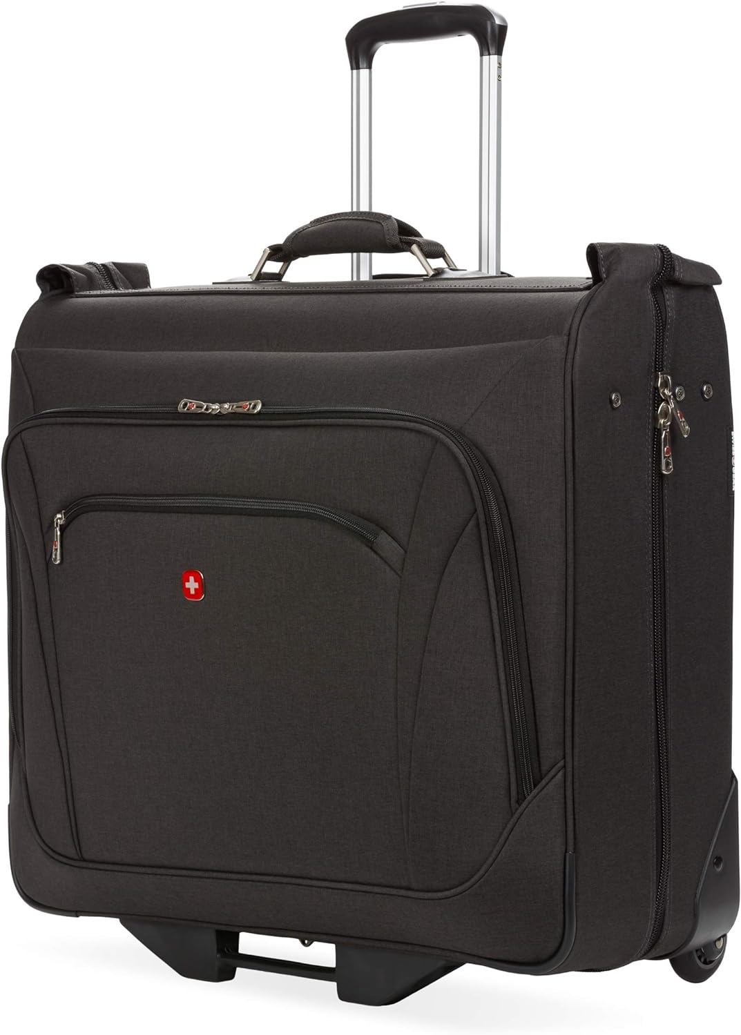 SwissGear 7895 Premium Rolling Garment Bag, Bonus Hanging Feature, Men's and Women's, 24-Inch Luggage - Black