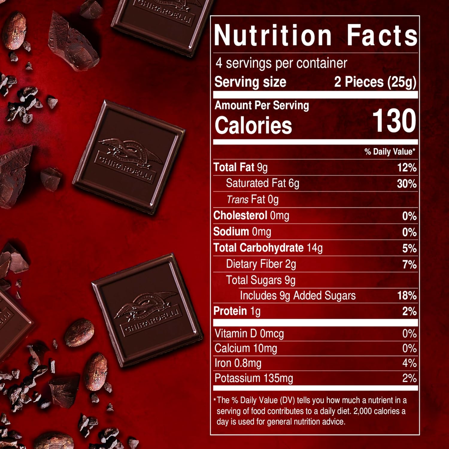 Ghirardelli, Intense Dark Chocolate Bar, 72% Cacao, Bar, 3.5 Ounce