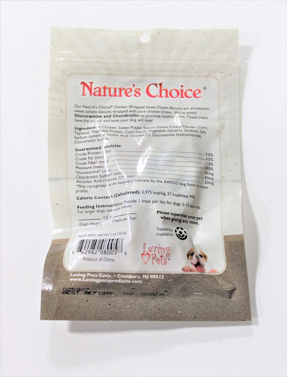 Natural Value Sweet Potato Biscuit Wrapped with Chicken Breast