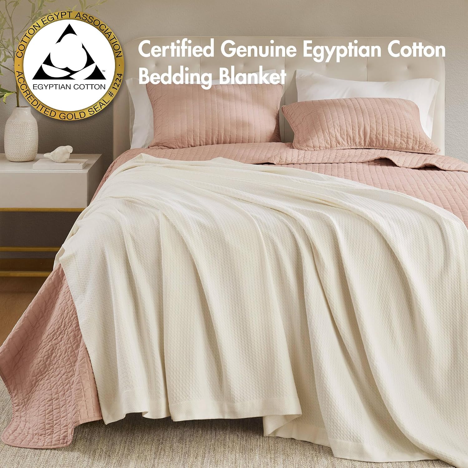 Madison Park 100% Egyptian Cotton Summer Blanket Full Queen Size Teal