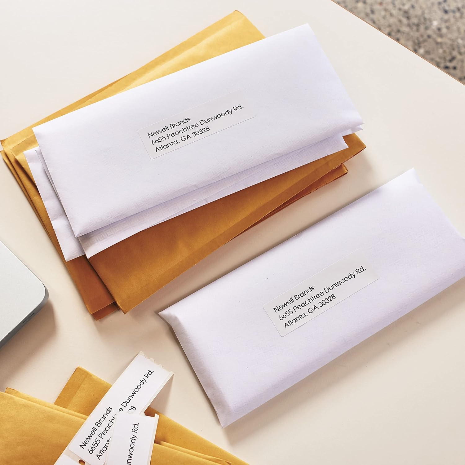 DYMO Authentic LW Mailing Address Labels for LabelWriter Label Printers, White, 1-1/8'' x 3-1/2'', 2 Rolls of 260 (30572)