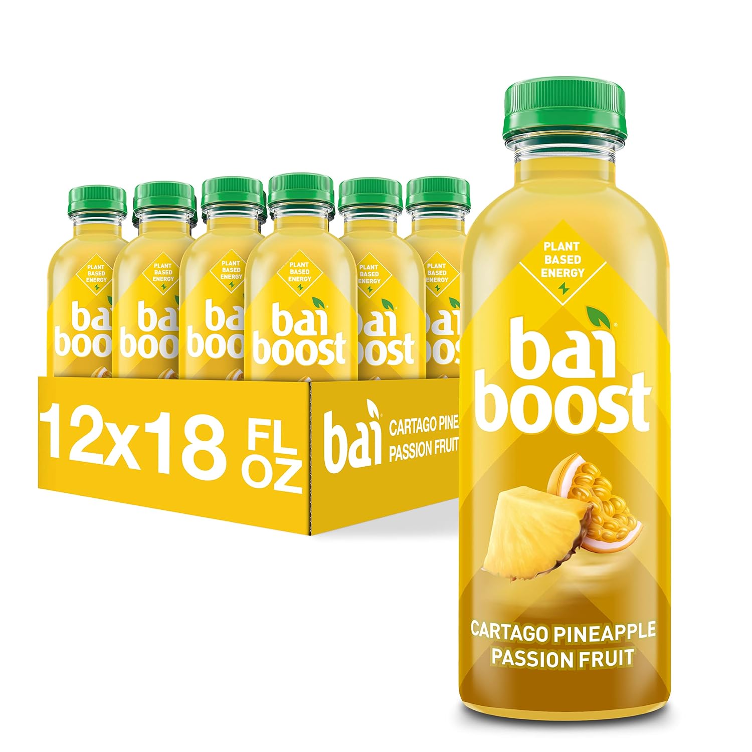 Bai Coconut Flavored Water Puna Coconut Pineapple, Antioxidant Infused, Coconut Pineapple Flavored Water Drink, 18 Fluid Ounce Bottles, 6 Count