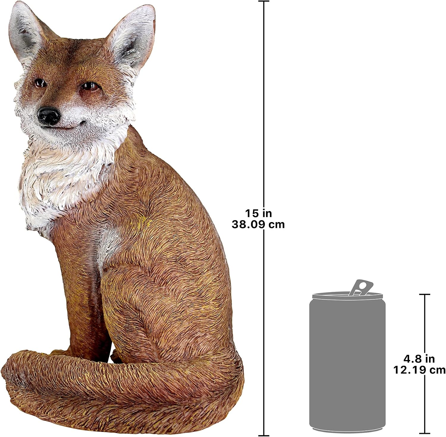 Design Toscano Fabian, the Flamboyant Fox Garden Statue