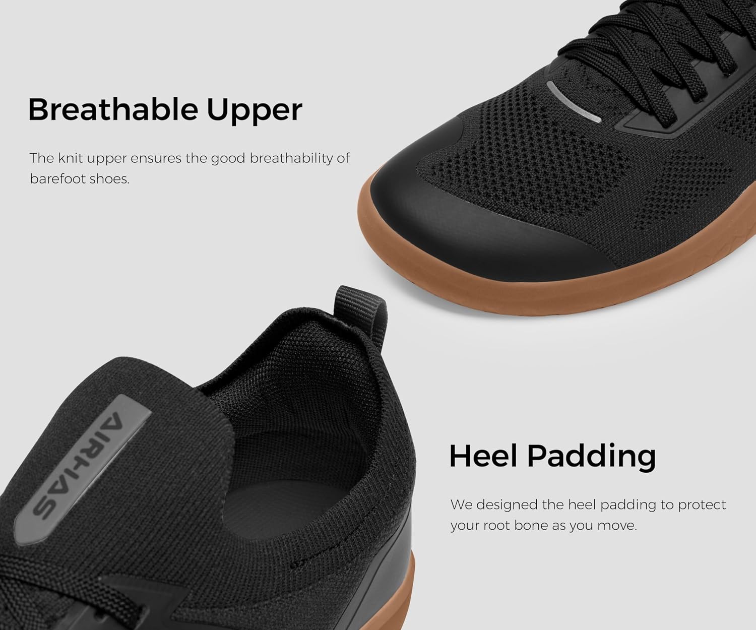 Men's Barefoot Shoes Zero Drop Minimalist Sneakers with Anatomical Toe Box | Breathable, Stretchy, Flat for Gym, Workout, Lifting, Training