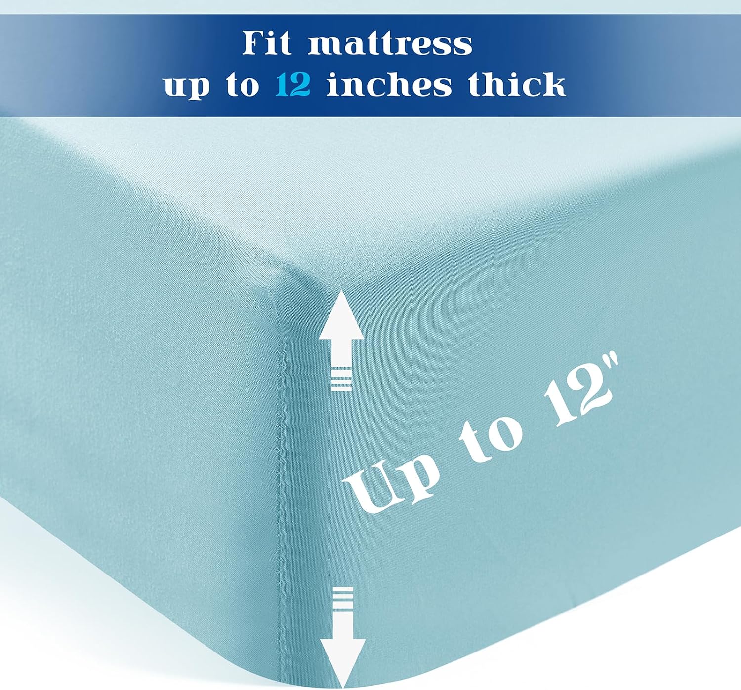 P Pothuiny 6 Piece Hospital Bed Sheet Set, White Brushed Microfiber | Soft Bed Sheets for Home/ Nursing/ Hospital Care Bed , 2 Deep Pocket Fitted Sheet 36"x80"+12", 2 Flat Sheet, 2 Pillowcases