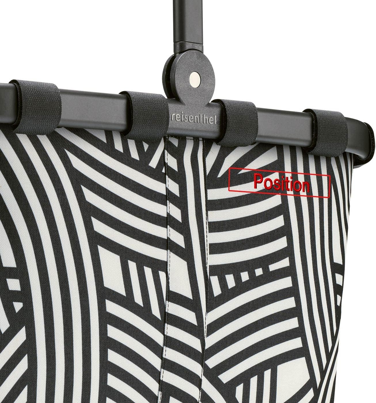 Reisenthel carrybag Luggage- Carry-On Luggage Black-and-White, Black-and-white, One Size, modern