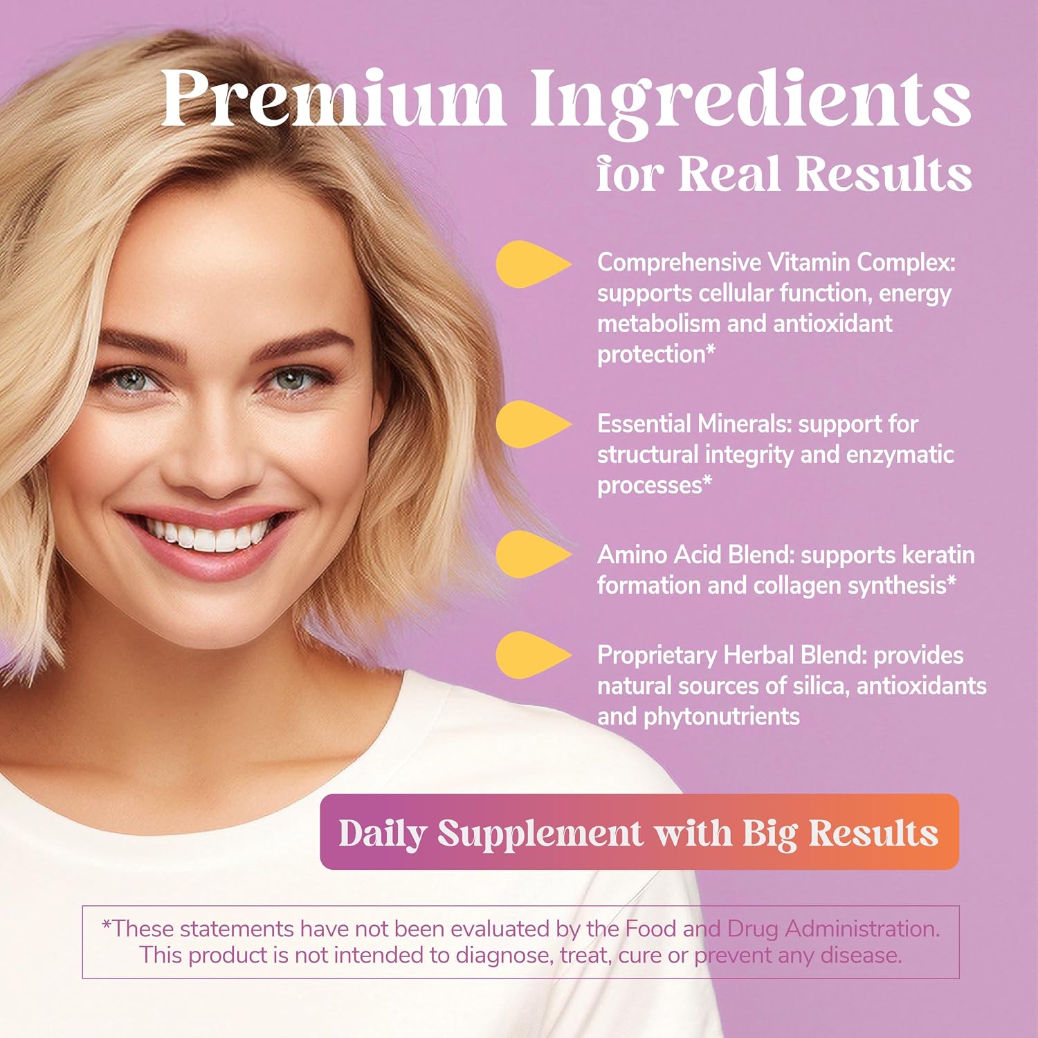 21st Century Hair, Skin and Nails Advanced Formula Caplets, 50 Count | Advanced Hair, Skin & Nails Formula with Vitamins, Minerals & Herbs