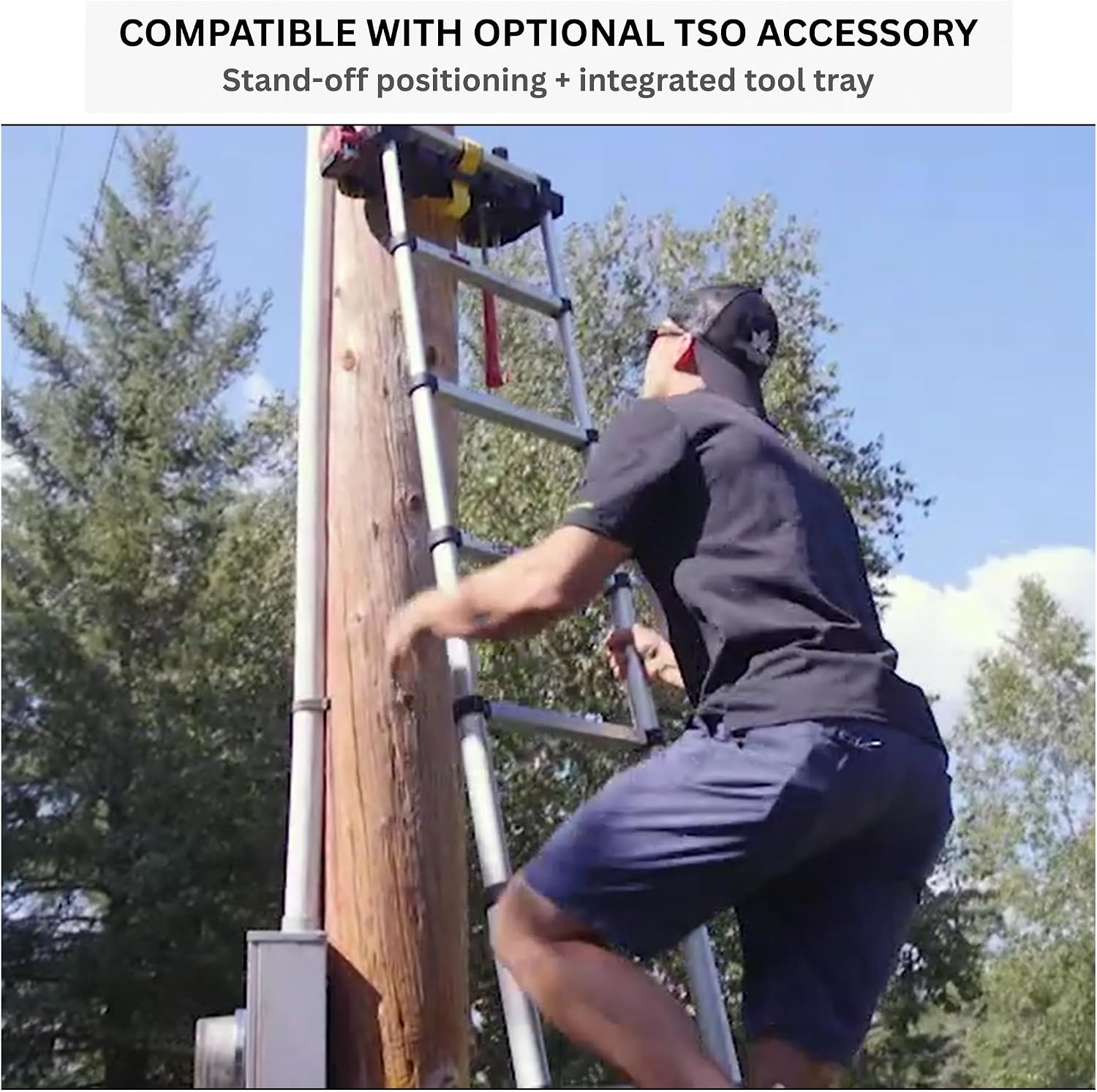 Telesteps 1600E Telescoping Extension Ladder – 12.5 ft Height
