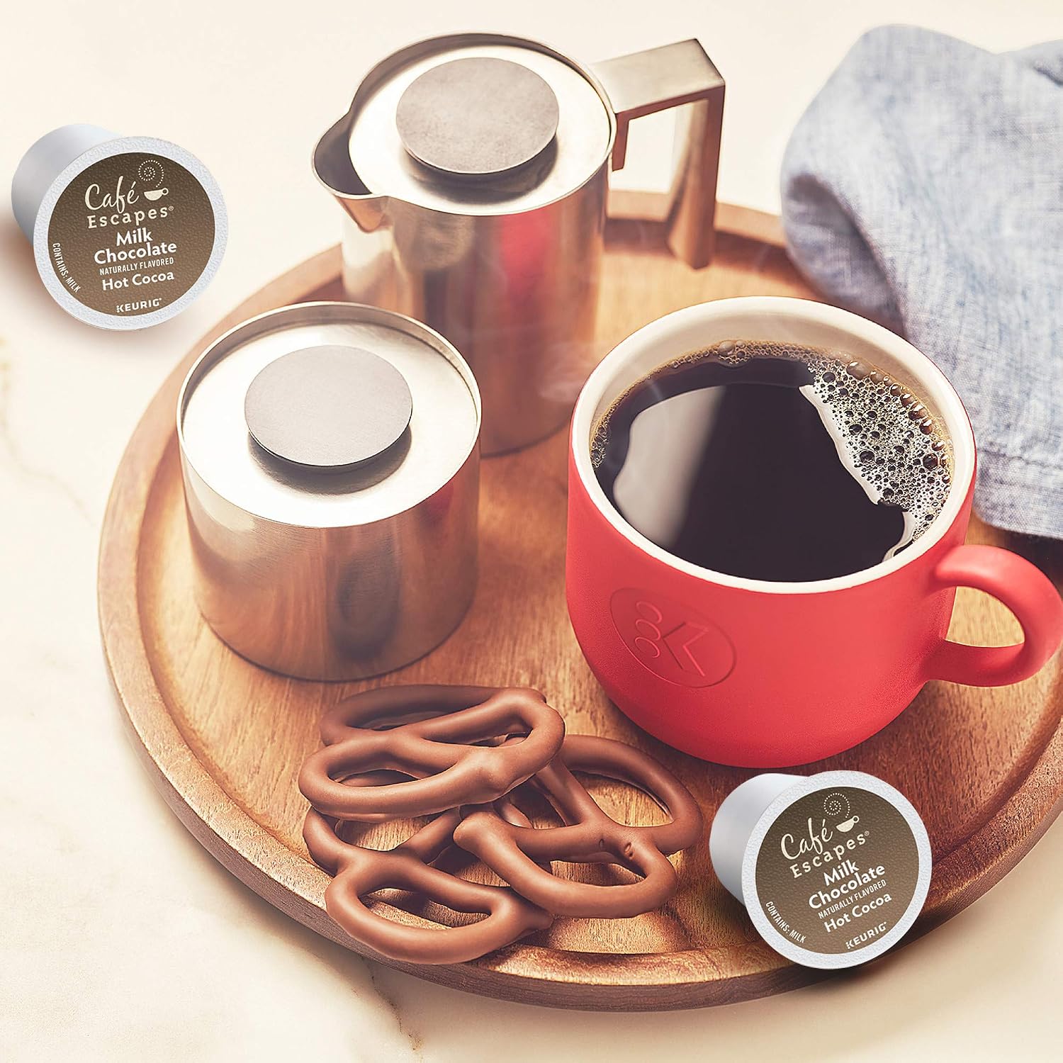 Cafe Escapes Milk Chocolate Hot Cocoa Keurig Single-Serve K-Cup Pods, 96 Count