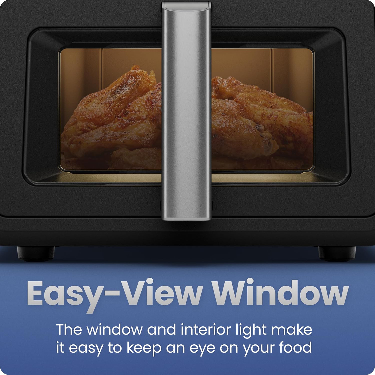 Chefman Air Fryer 8 Qt | TurboFry® 4-in-1 with 450°F Hi-Fry Option for Crispier Results | Bake, Dehydrate