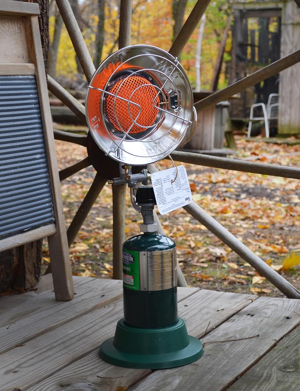 Mr. Heater MH15 Single Tank Top Outdoor Propane Heater, Silver