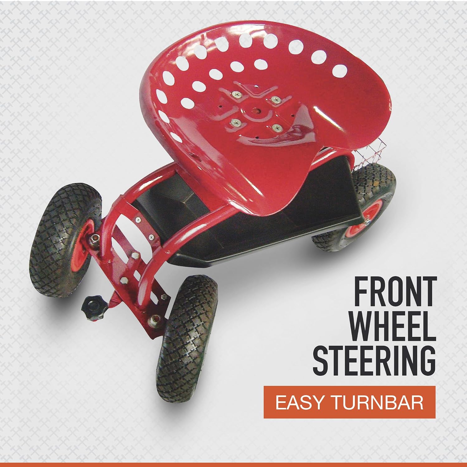 Ironton Rolling Garden Seat with Turnbar | Yard and acreage maintenance, Lawn and garden use, Durable outdoor operation, Easy setup