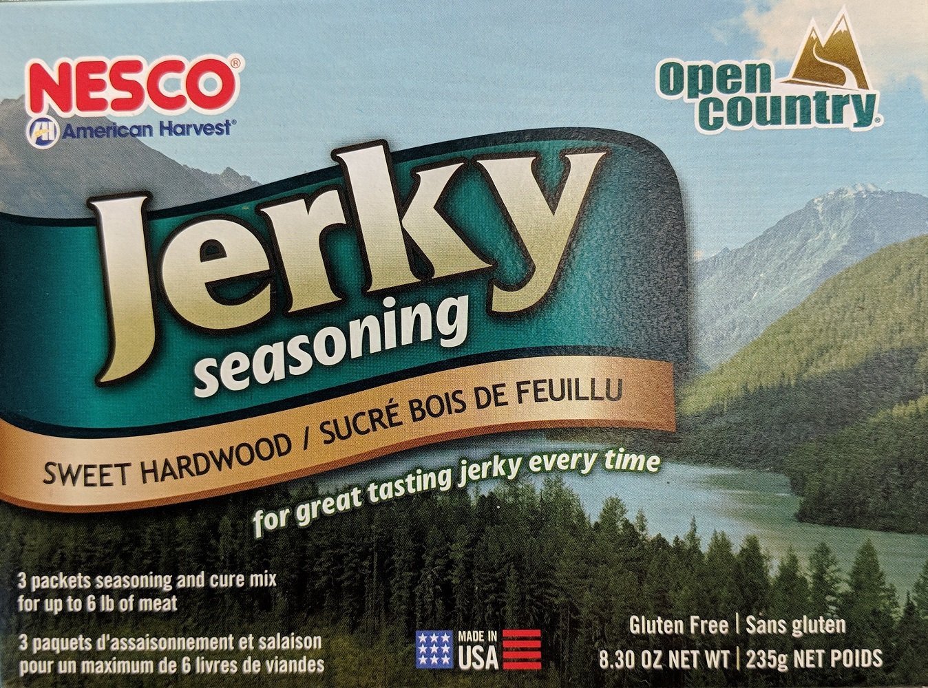SPICE JERKY SWEET HARDWOOD (1 BOX OF 6 PACKETS)