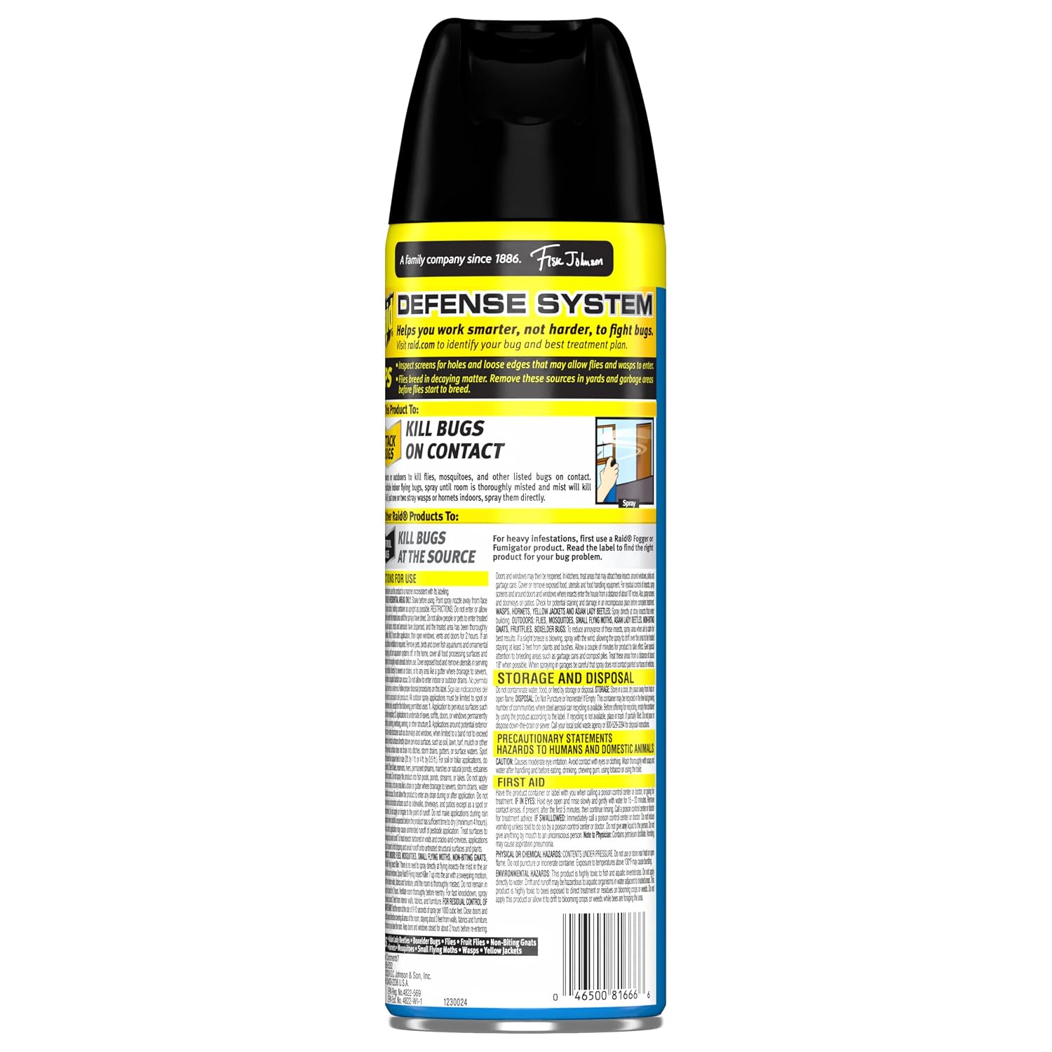Raid Flying Insect Killer 7, Bug Spray, Insecticide Spray for Indoors & Outdoors, 18 oz