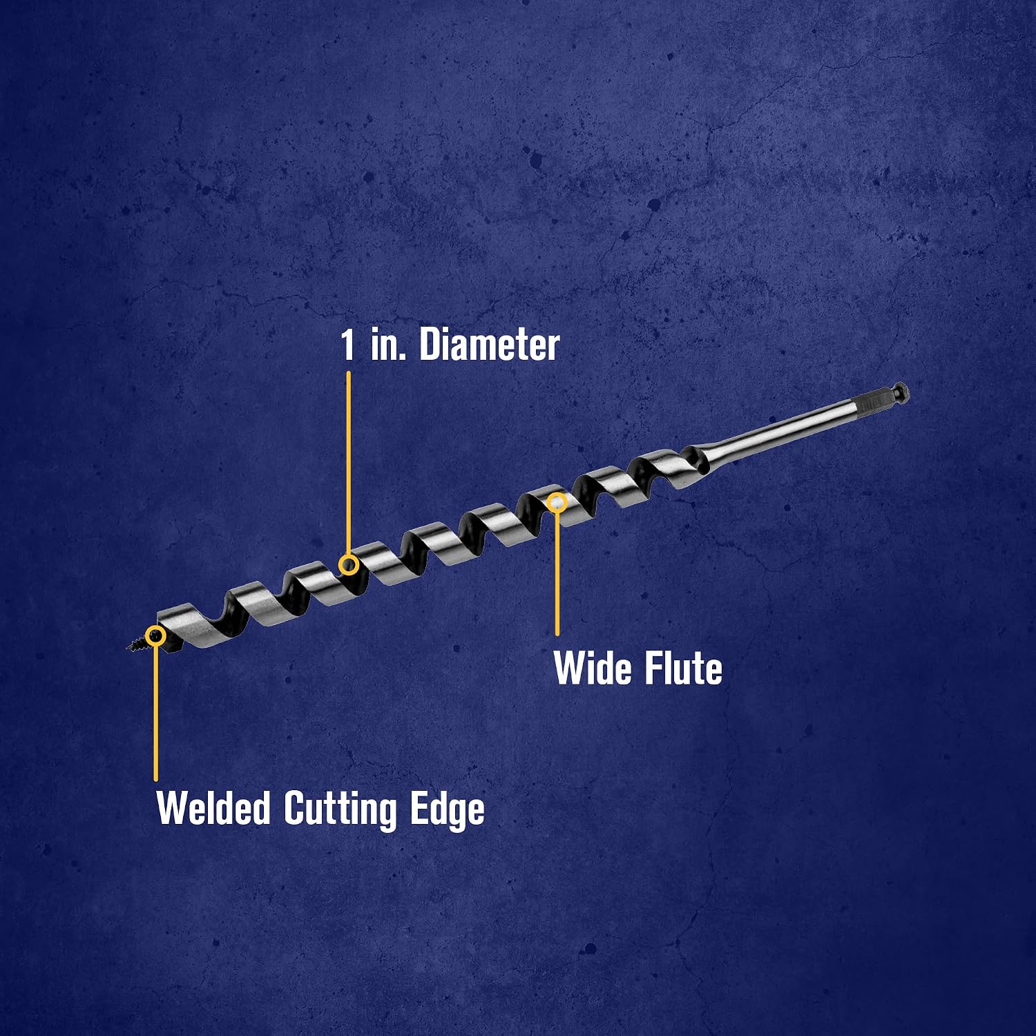 IRWIN Weldtec Ship Auger, 7/8-Inch x 17-Inch (3043011)