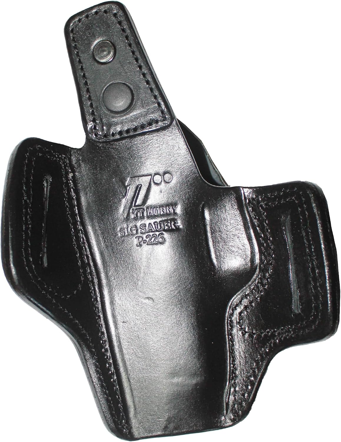 YT HOBBY Handmade Leather OWB Carry Two Slot Thumb Break Gun Holster for Sig P226