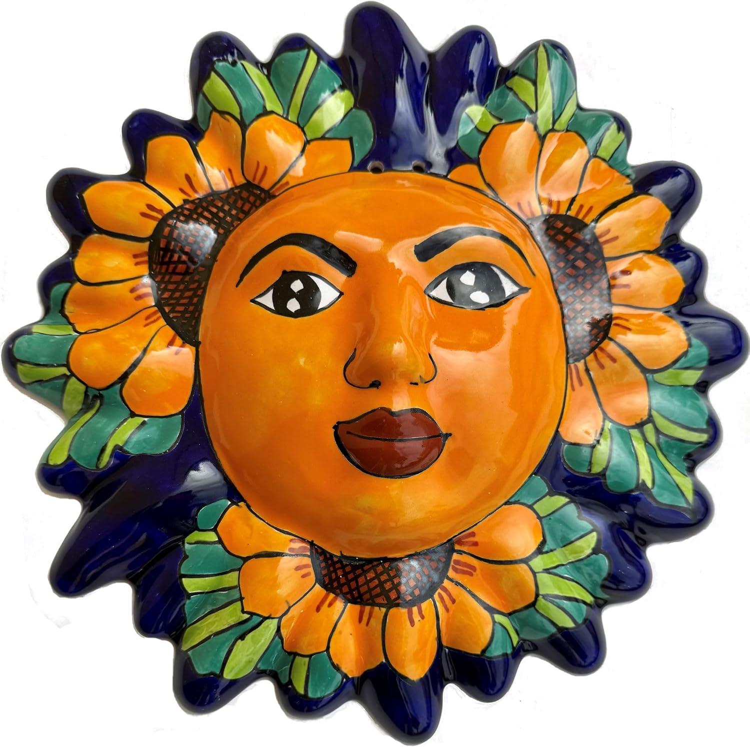 Sunflower Talavera Ceramic Sun Face