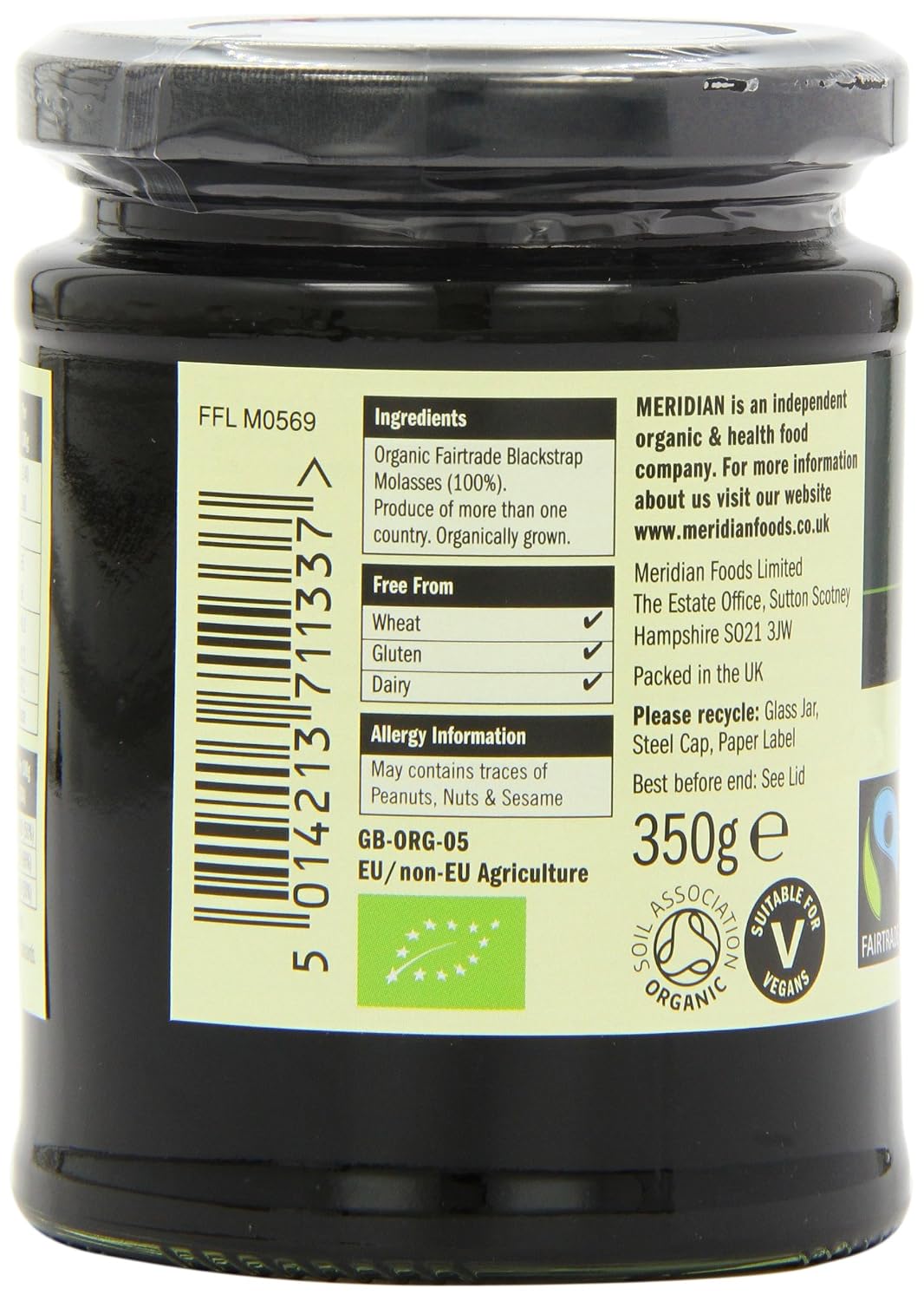 Meridian Organic Molasses 350g