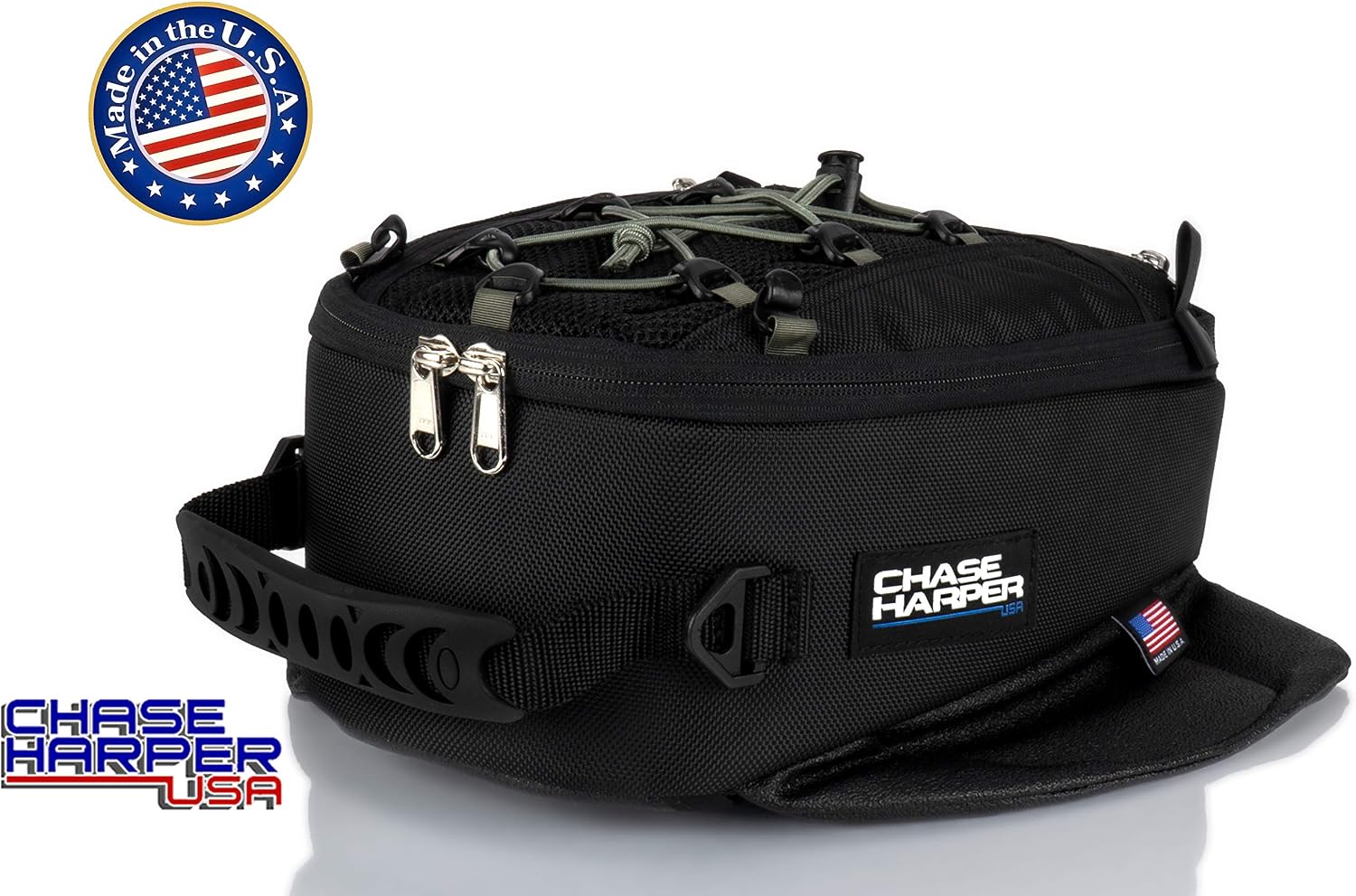 450 Magnetic Tank Bag, Water-Resistant, Tear-Resistant, Industrial Grade Ballistic Nylon with Anti-Scratch Rubberized Polymer Bottom, Strong Neodymium Magnets – Black