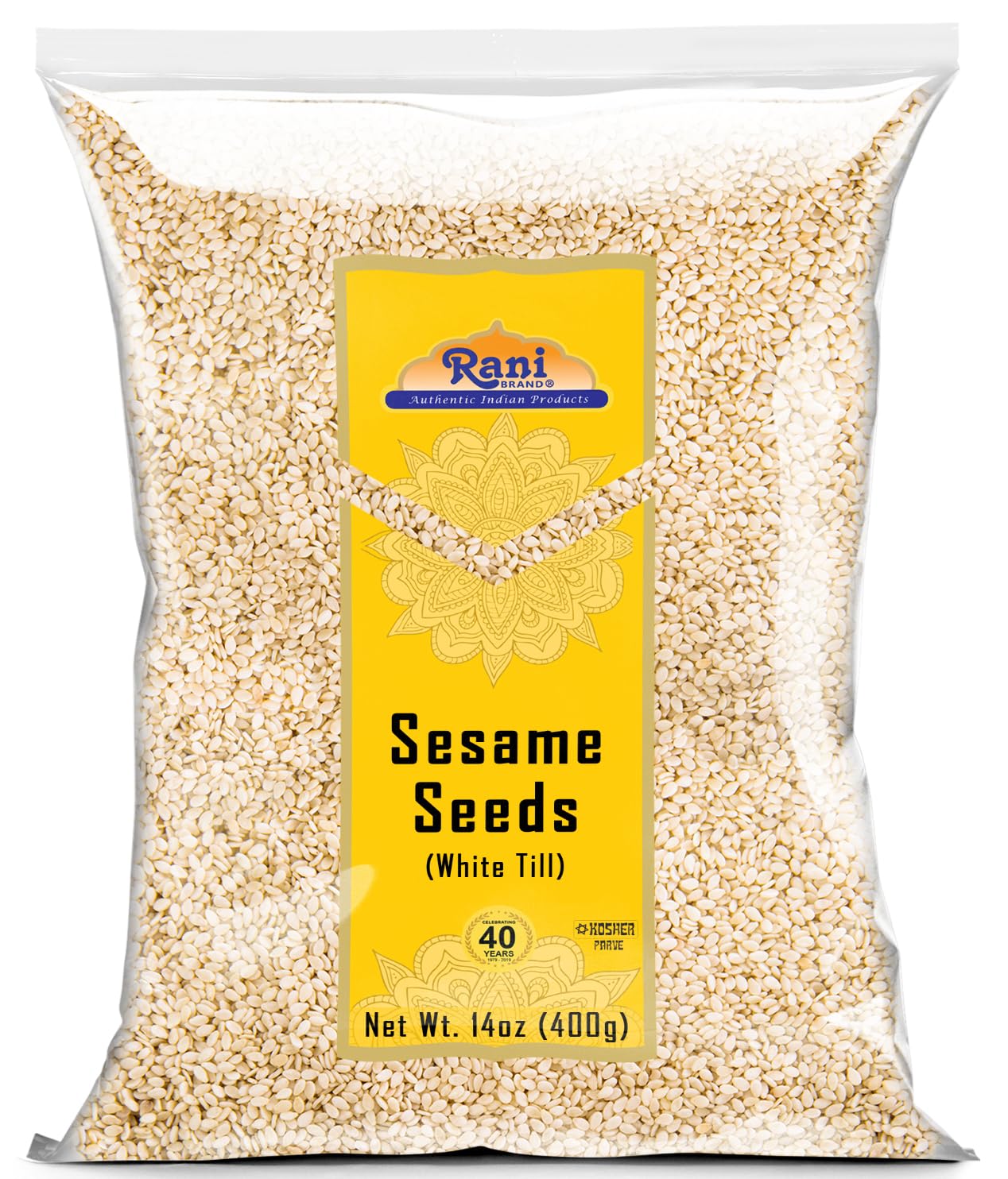 Rani Sesame Seeds Whole Brown, Raw (Till) 28oz (800gm) ~ All Natural | Gluten Friendly | NON-GMO | Vegan | Indian Origin
