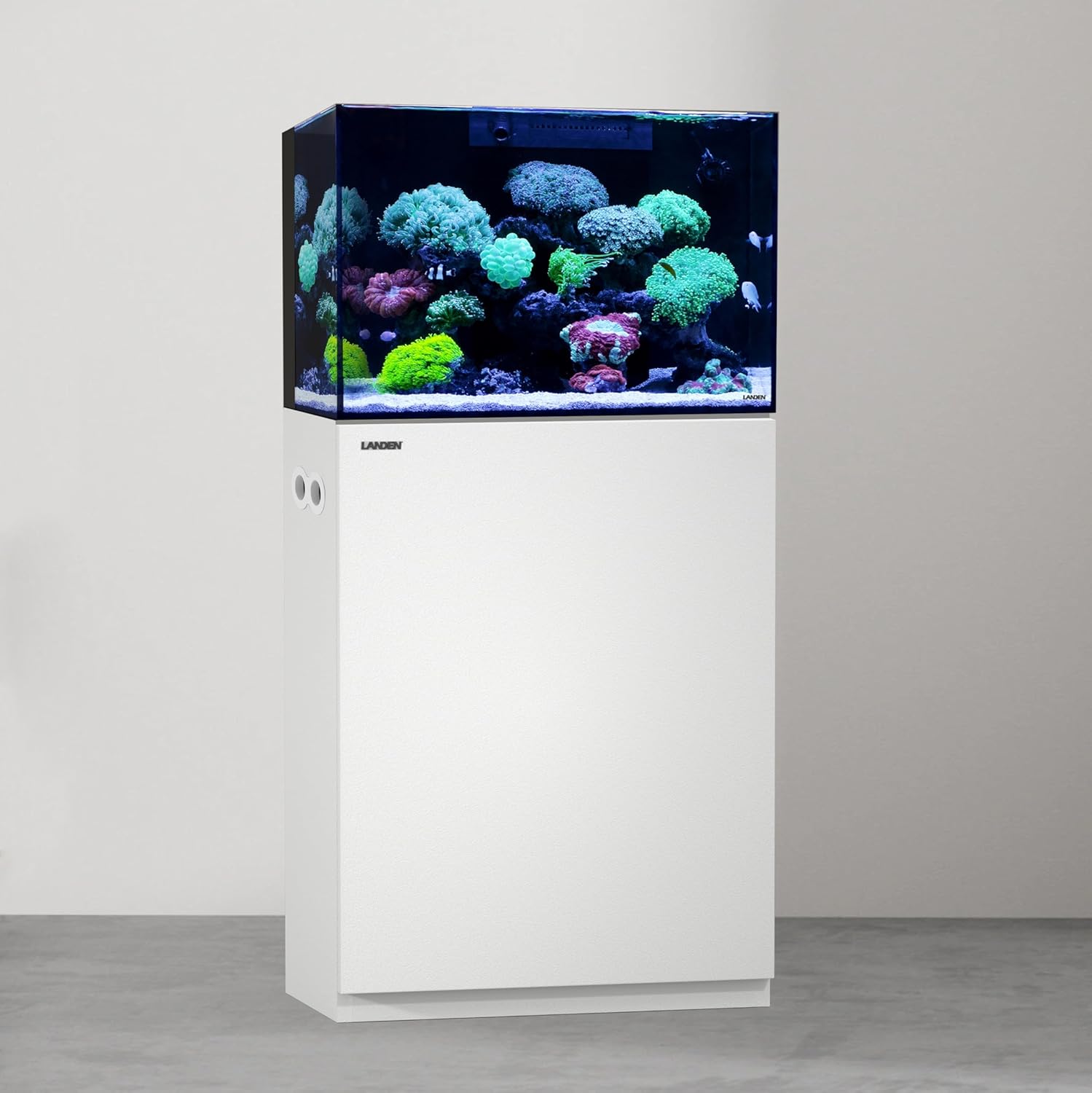 LANDEN Wooden Aquarium Stand & Cabinet, 20 Gallon Fish Tank, 17.7x17.7in