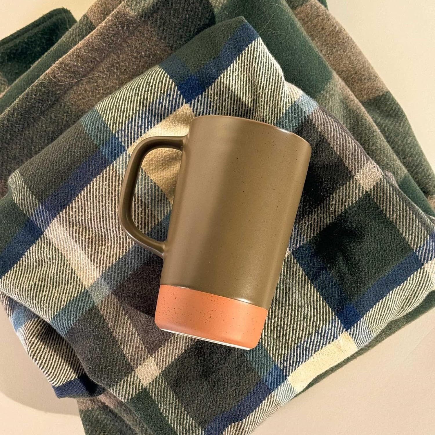 Mora Ceramics Large Tea Mug with Loose Leaf Infuser and Ceramic Lid, 18 oz, Portable, Microwave and Dishwasher Safe