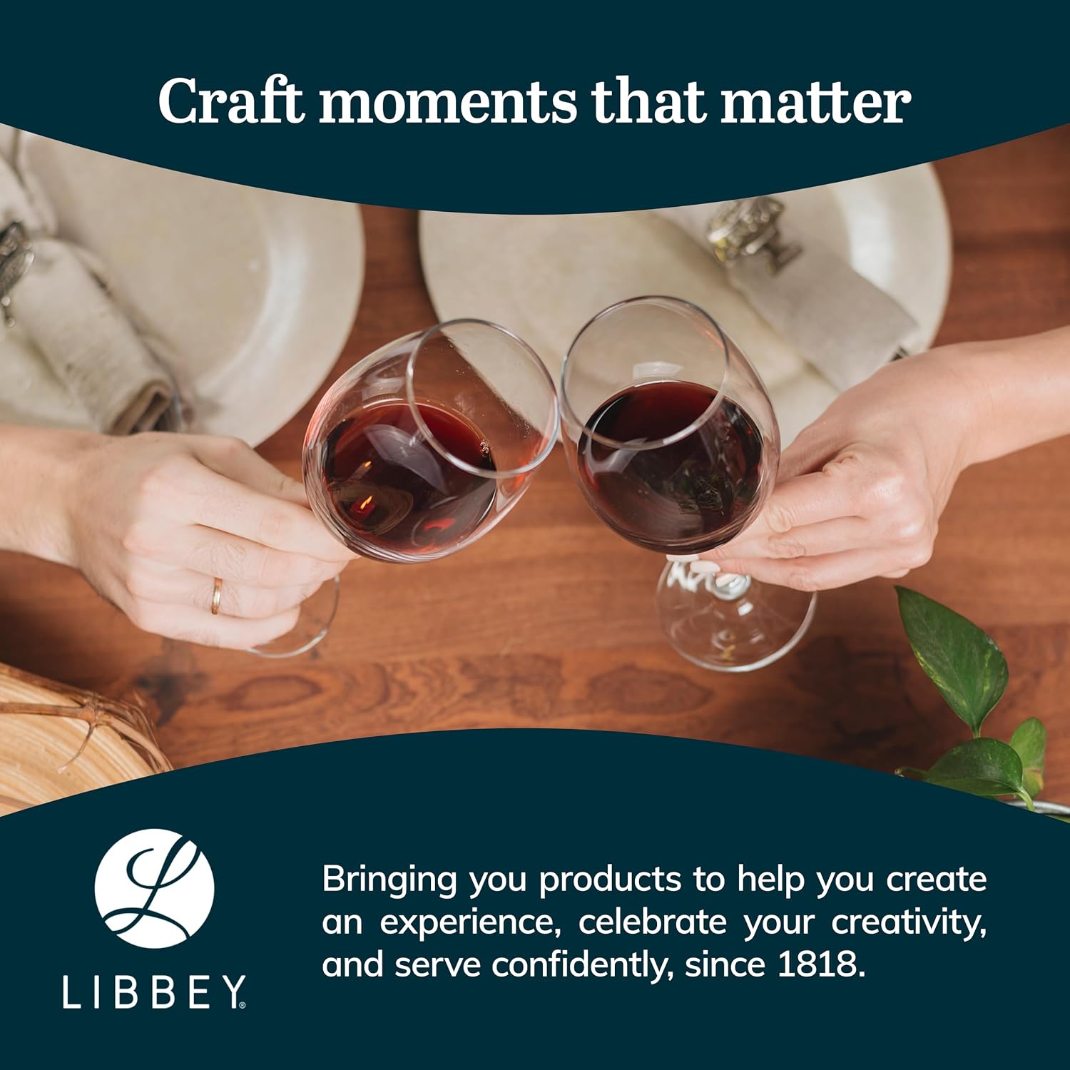 Libbey Vineyard Reserve Wine Glasses Set of 12, Red & White Clear Stemware | 119.7 oz and 18 oz Capacities Designed to Enhance Wine Flavors with Dishwasher-Safe Cleanup