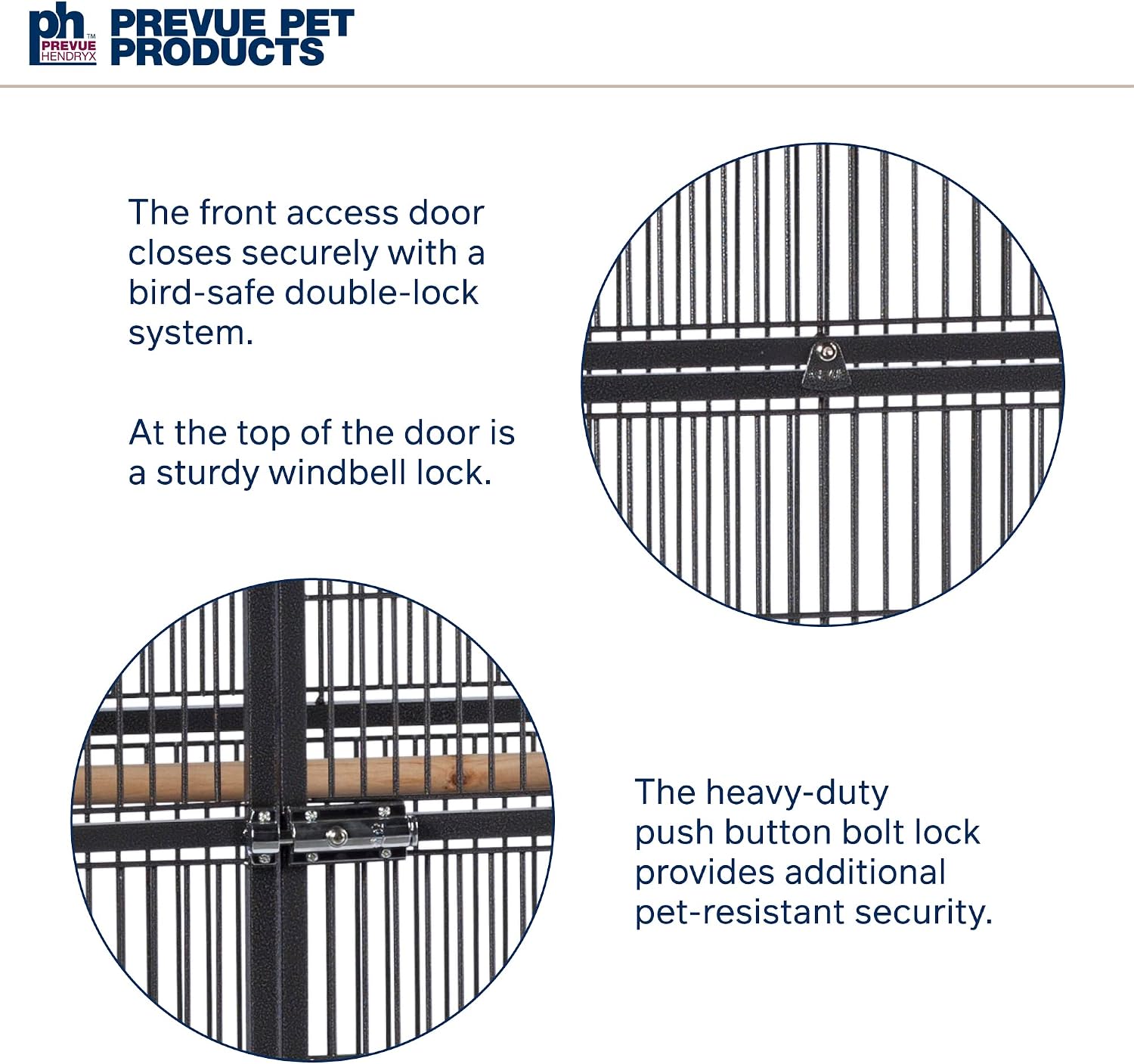 Prevue Pet Products Wrought Iron Select Bird Cage 3154BLK, Black Hammertone, 36-Inch by 24-Inch by 66-Inch