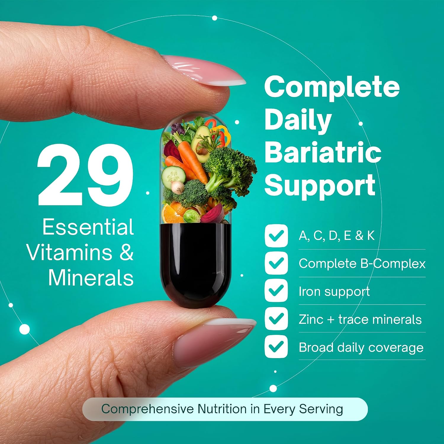 Post Bariatric Multivitamin with Iron Liquid Softgels - 60 Count